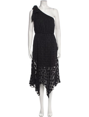 ML Monique Lhuillier Dresses Printed Midi Length Dress US 6 | M