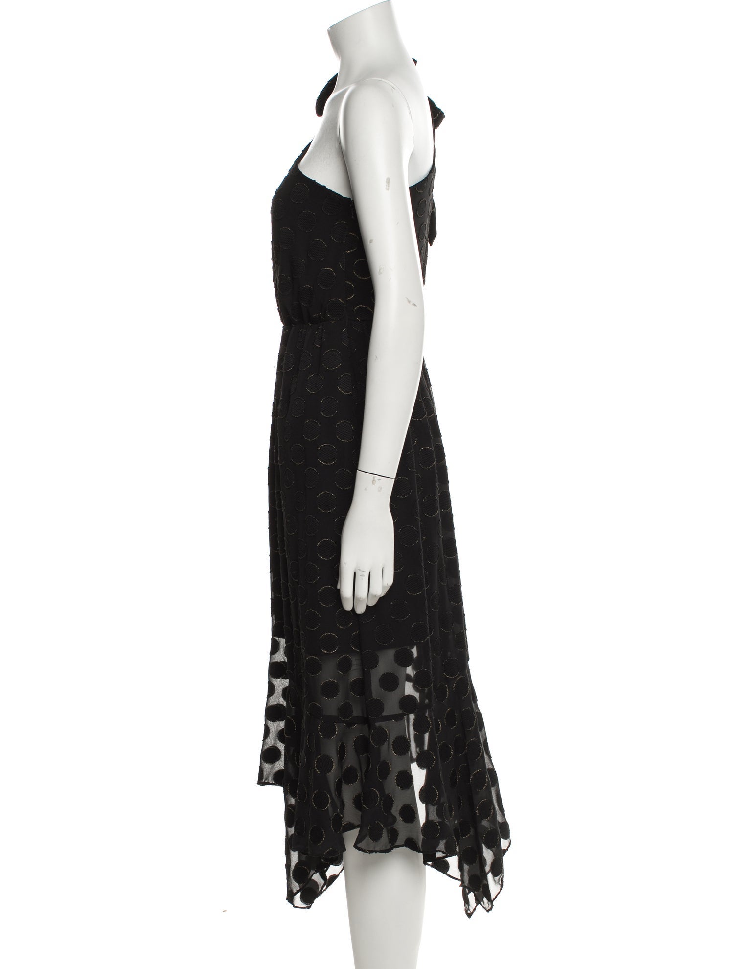 ML Monique Lhuillier Printed Midi Length Dress