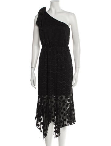 ML Monique Lhuillier Dresses One-Shoulder Midi Length Dress US 8 | M
