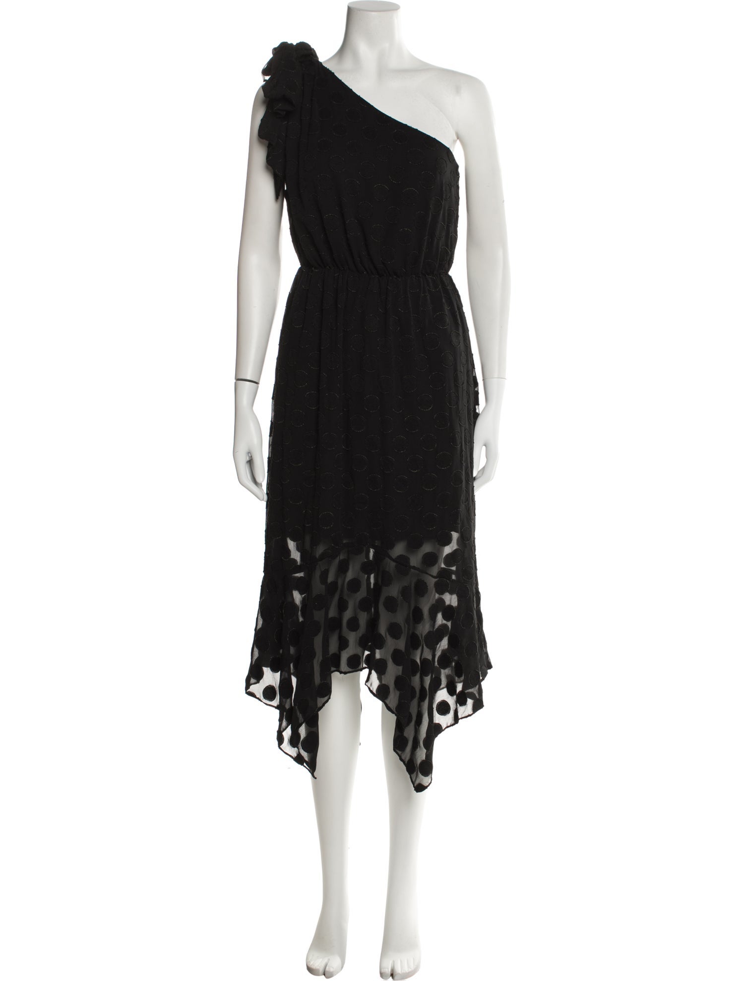 ML Monique Lhuillier Printed Long Dress