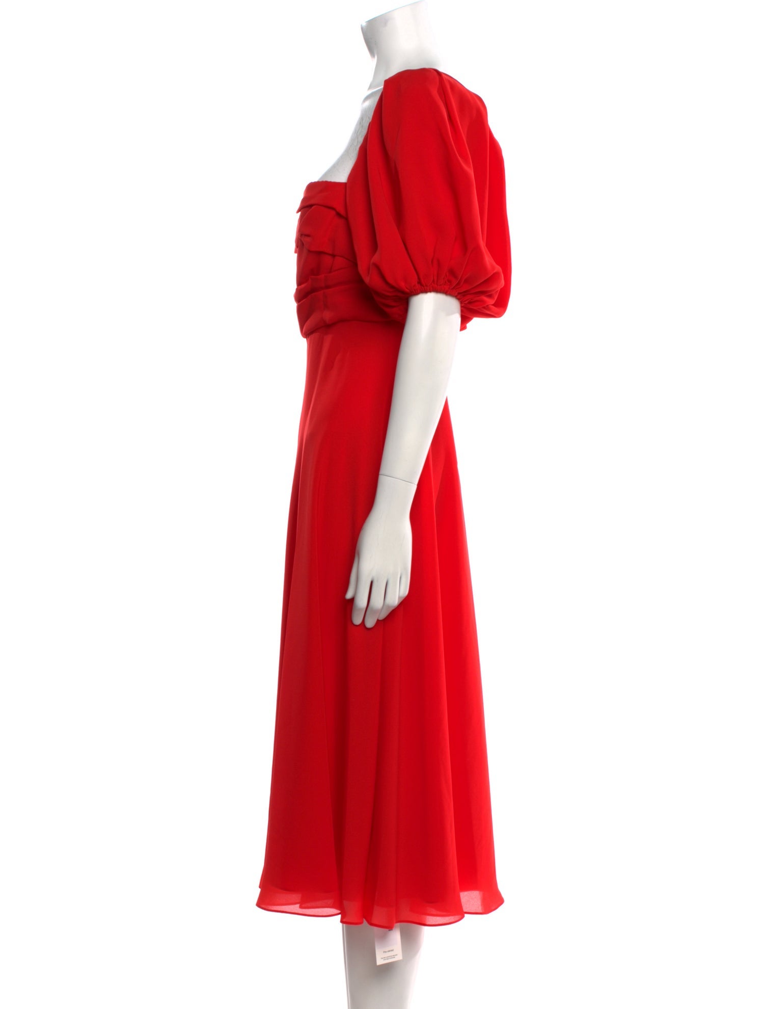 ML Monique Lhuillier Square Neckline Midi Length Dress w/ Tags