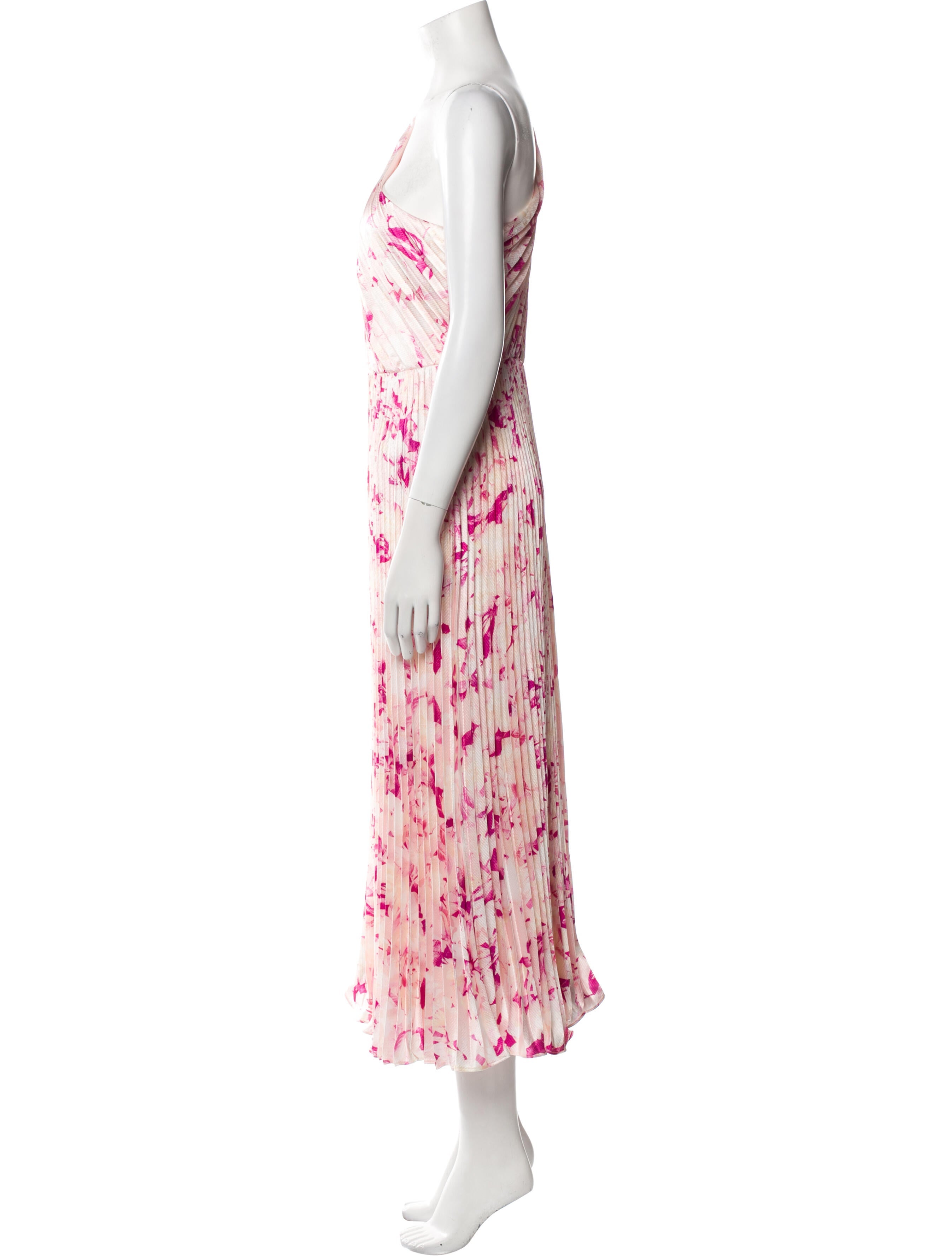 ML Monique Lhuillier Floral Print Long Dress w/ Tags
