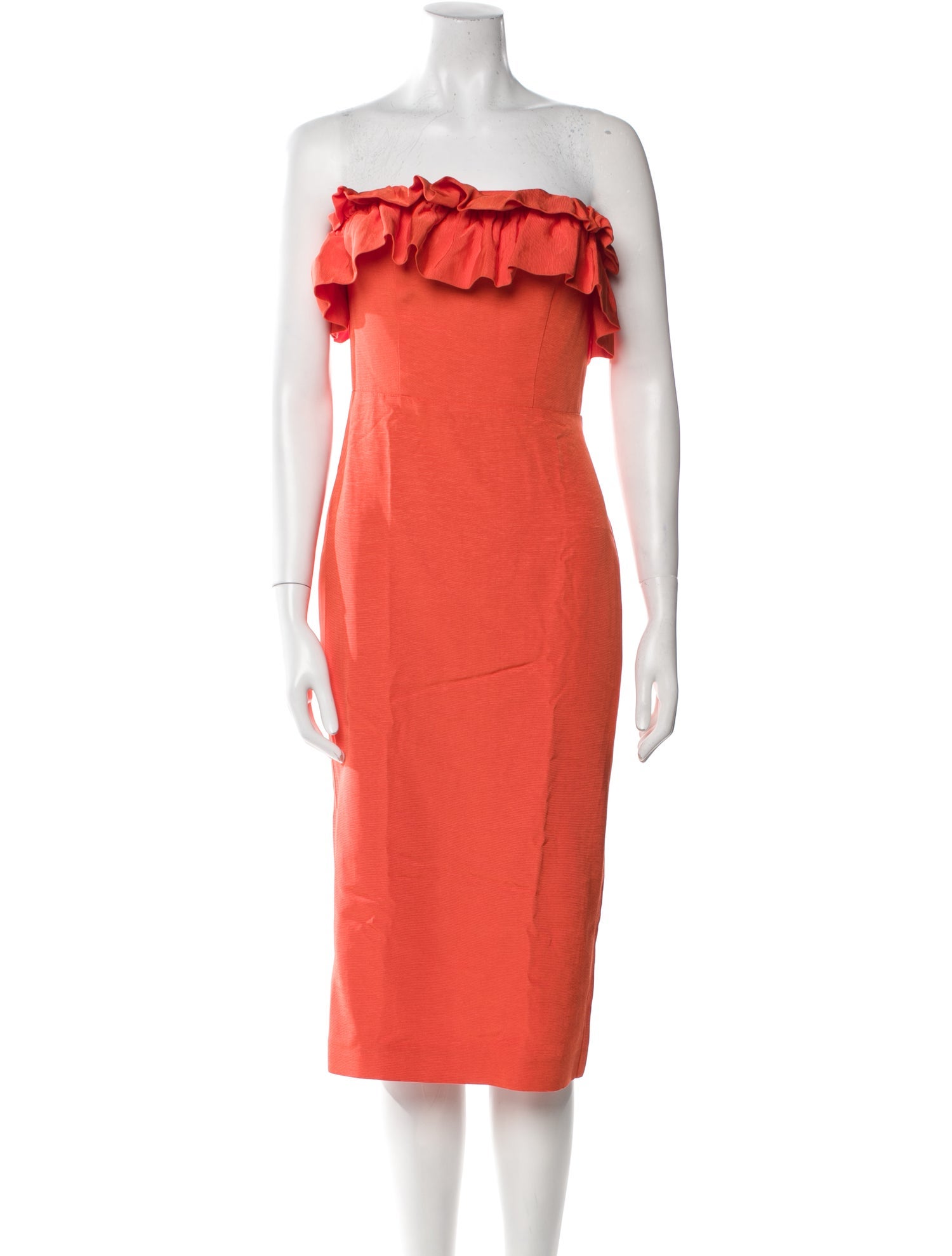 ML Monique Lhuillier Strapless Knee-Length Dress w/ Tags