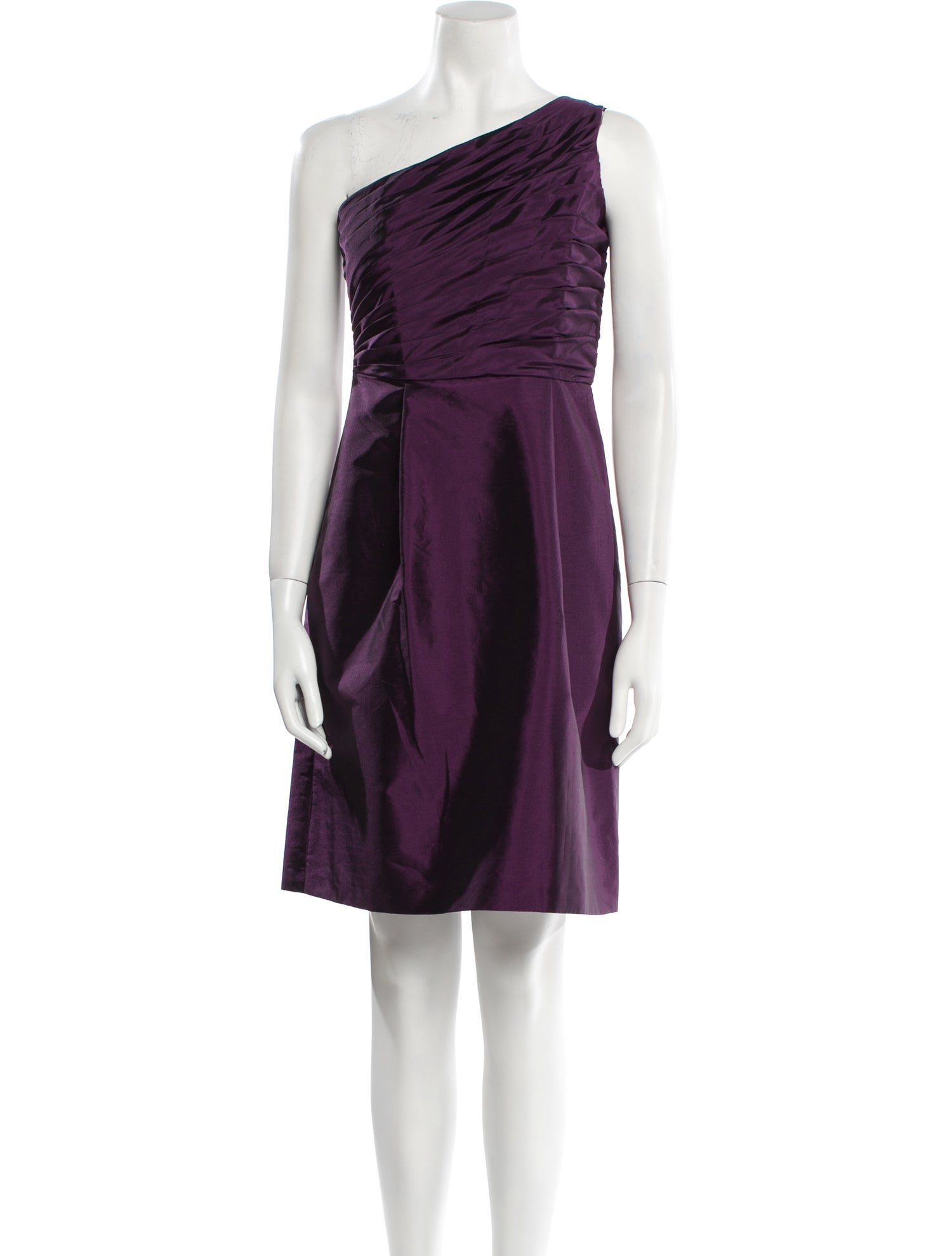 ML Monique Lhuillier One-Shoulder Mini Dress