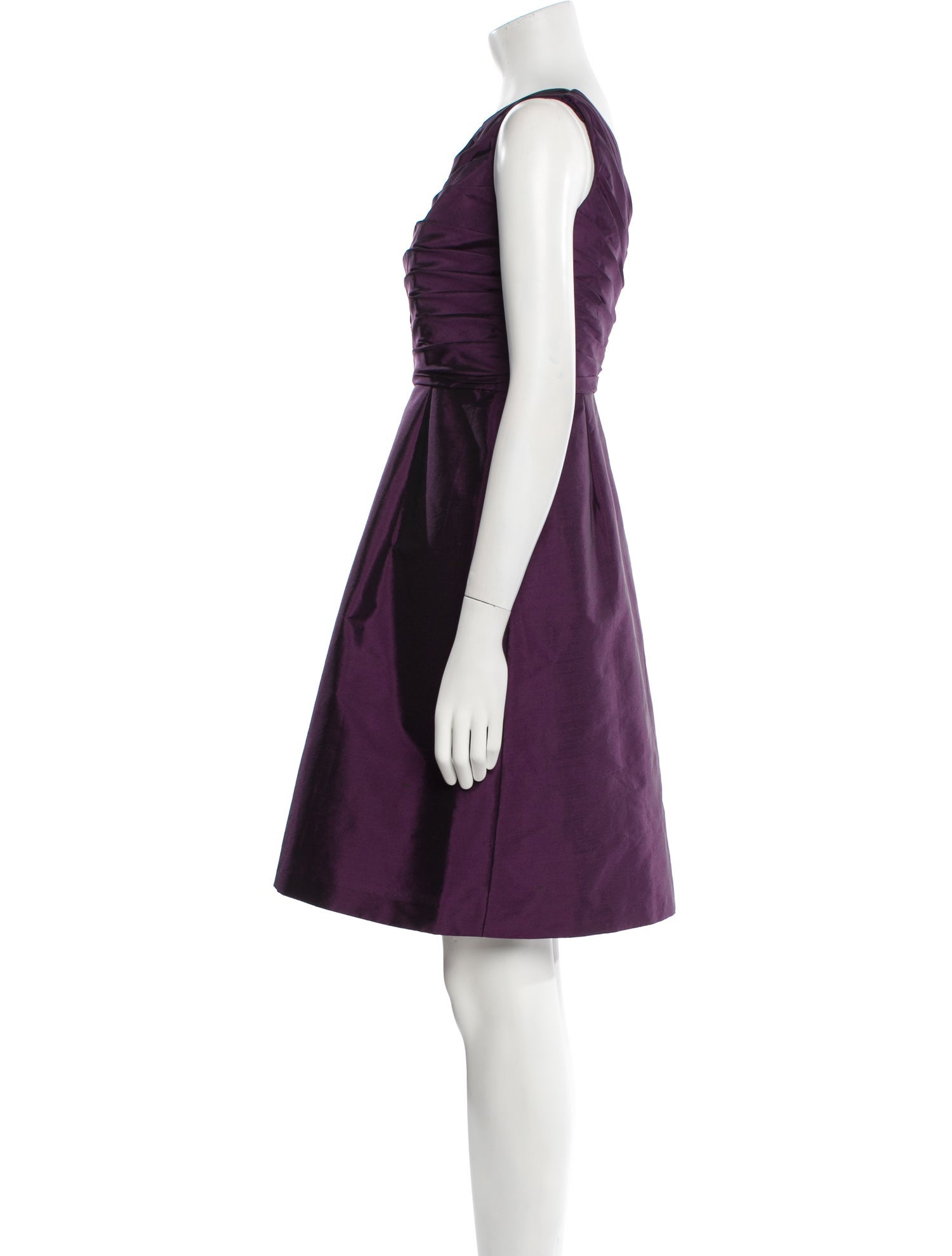 ML Monique Lhuillier One-Shoulder Mini Dress