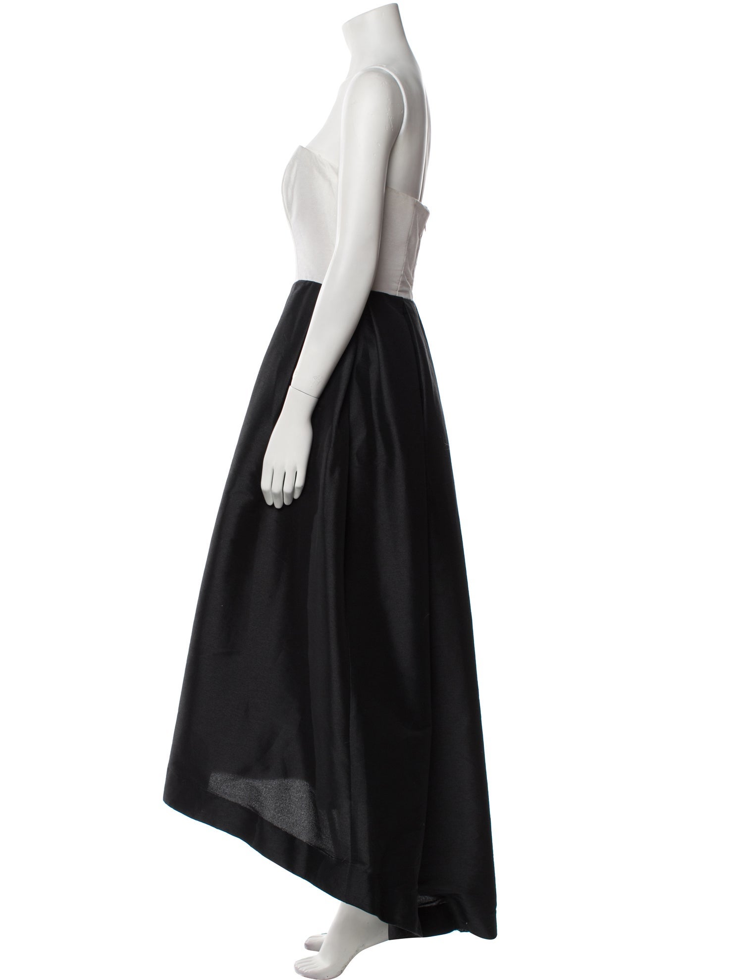 ML Monique Lhuillier Strapless Midi Length Dress