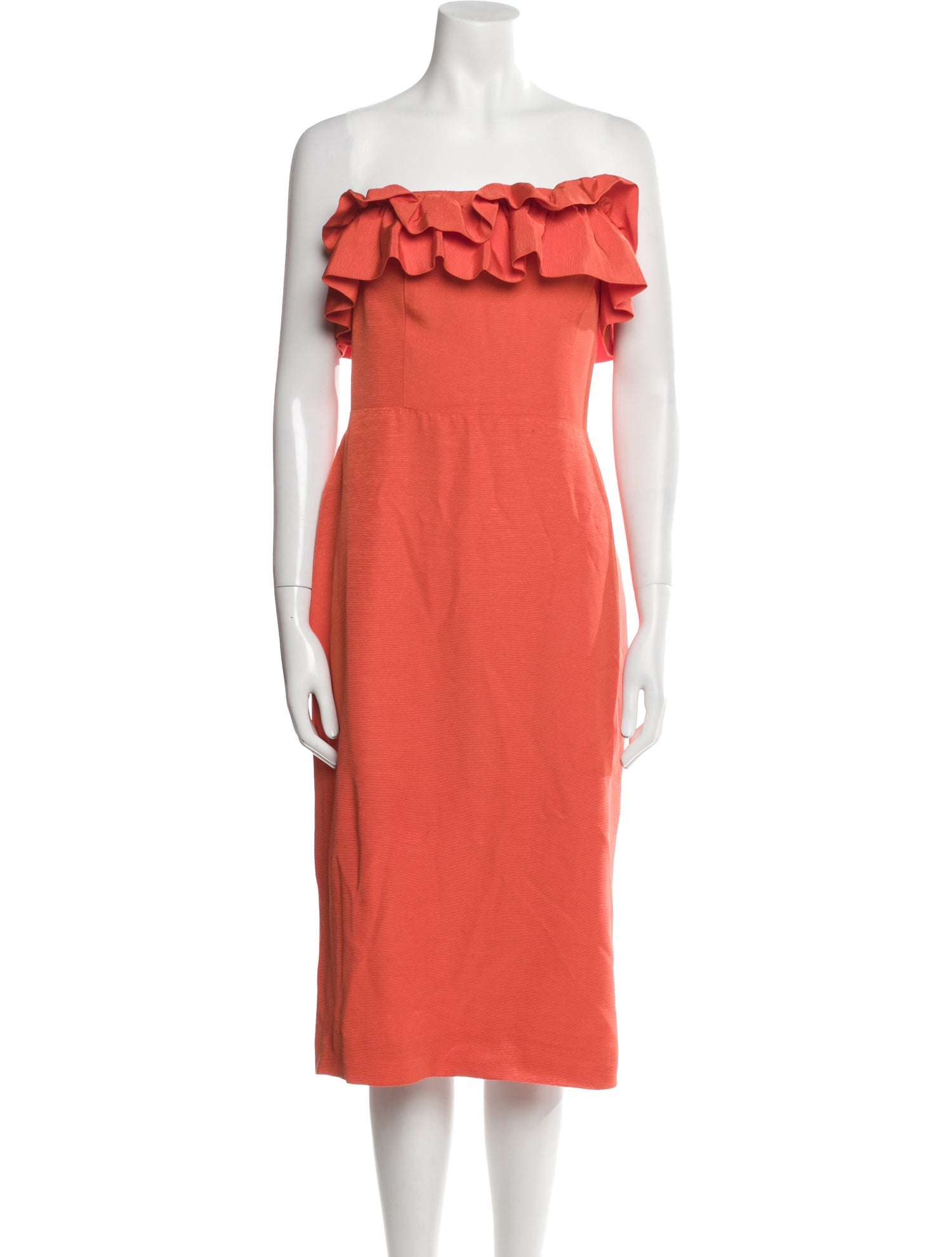 ML Monique Lhuillier Strapless Knee-Length Dress