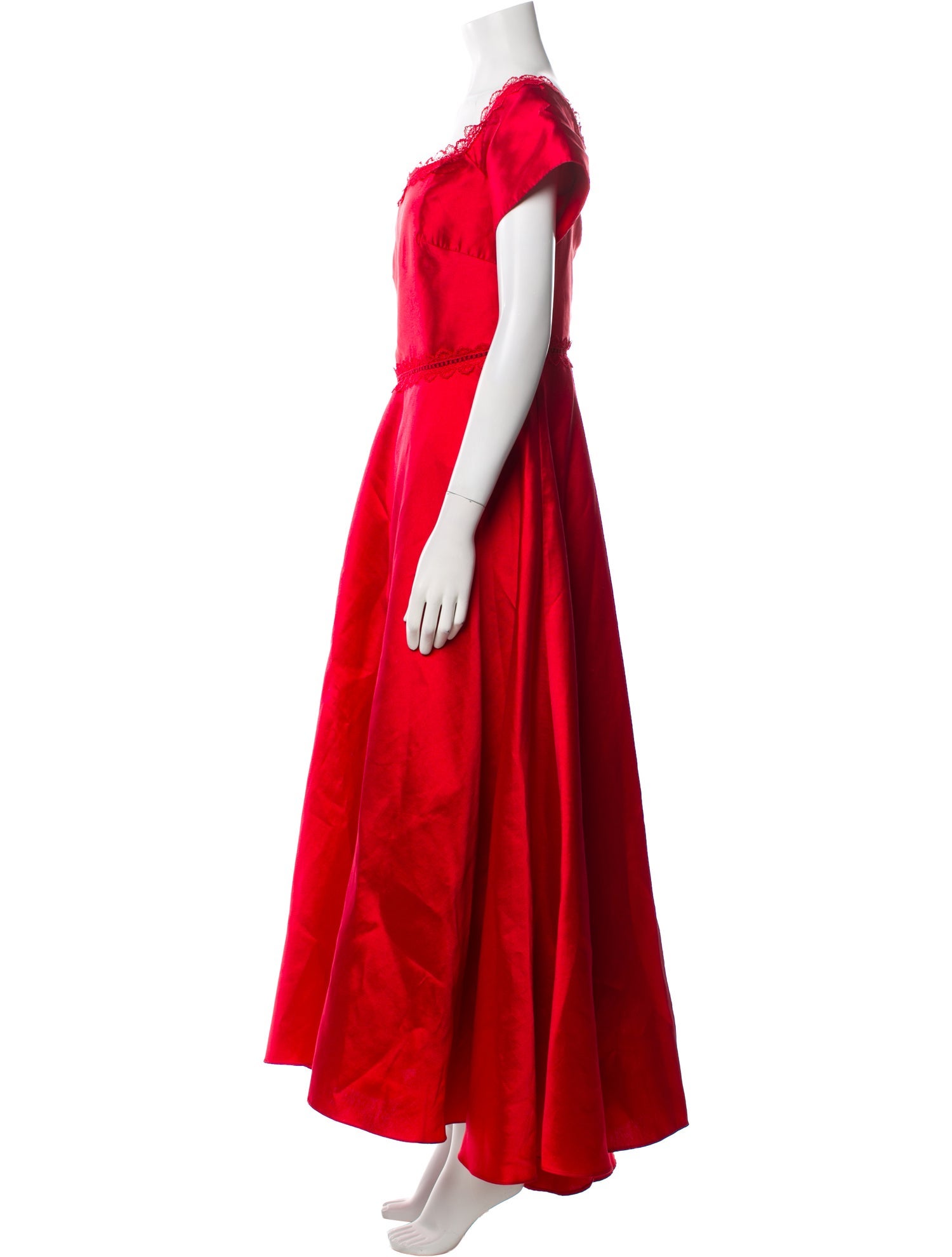 ML Monique Lhuillier Square Neckline Long Dress