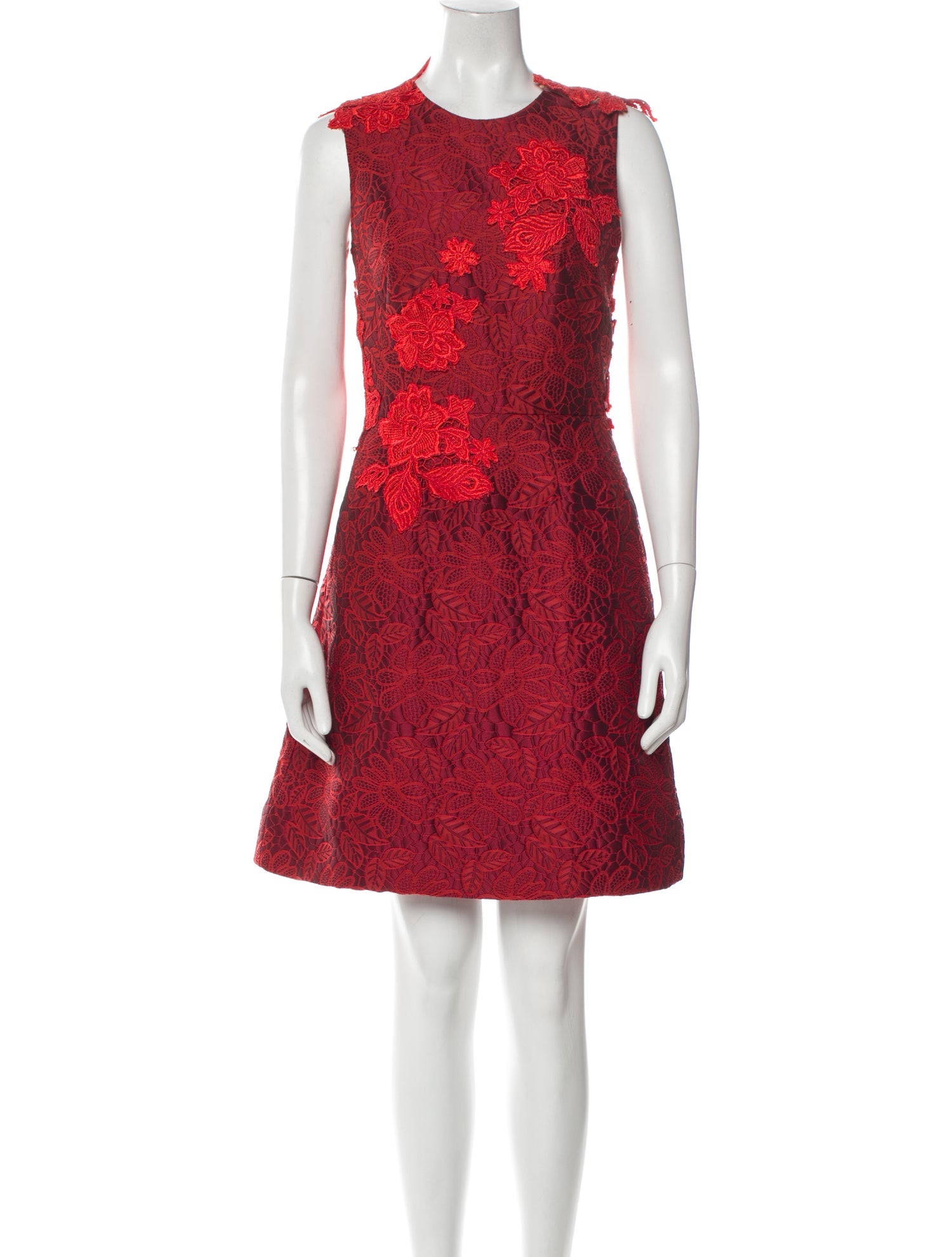 ML Monique Lhuillier Printed Mini Dress