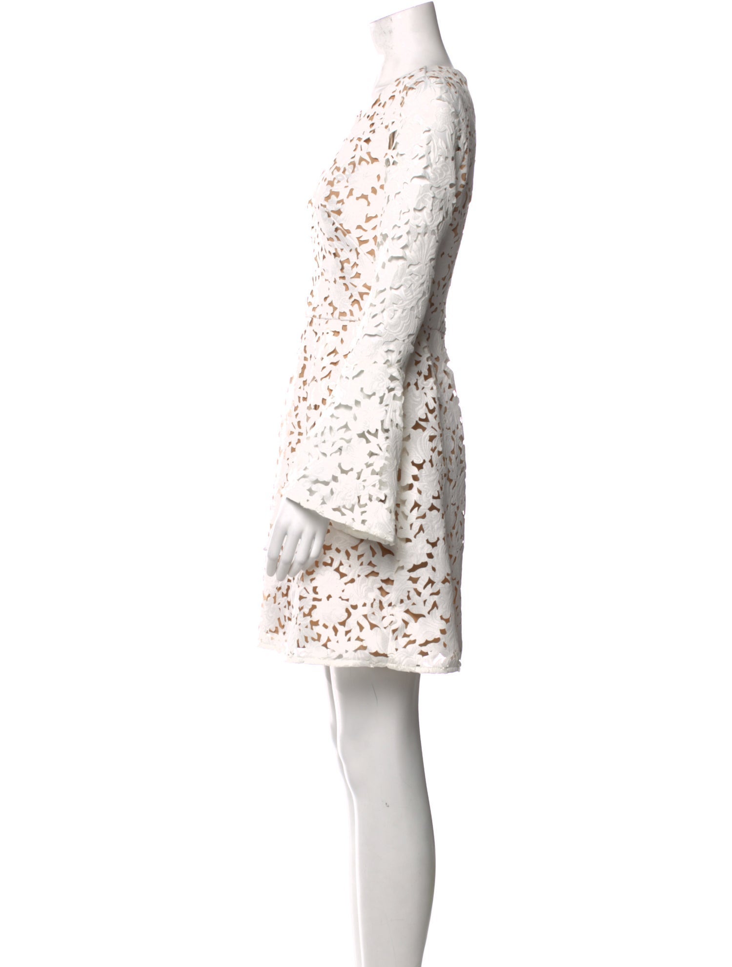 ML Monique Lhuillier Lace Pattern Mini Dress w/ Tags