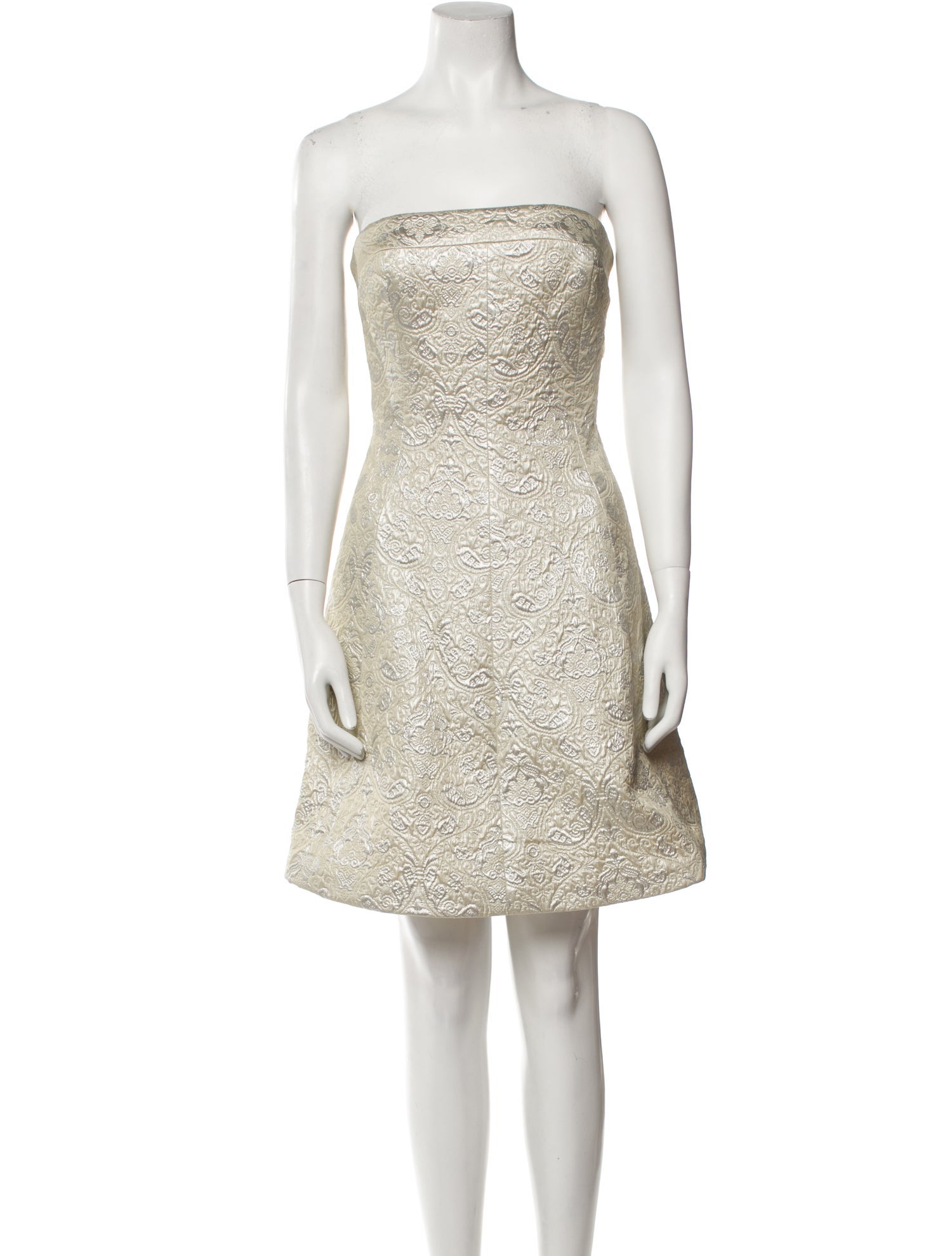 ML Monique Lhuillier Strapless Mini Dress