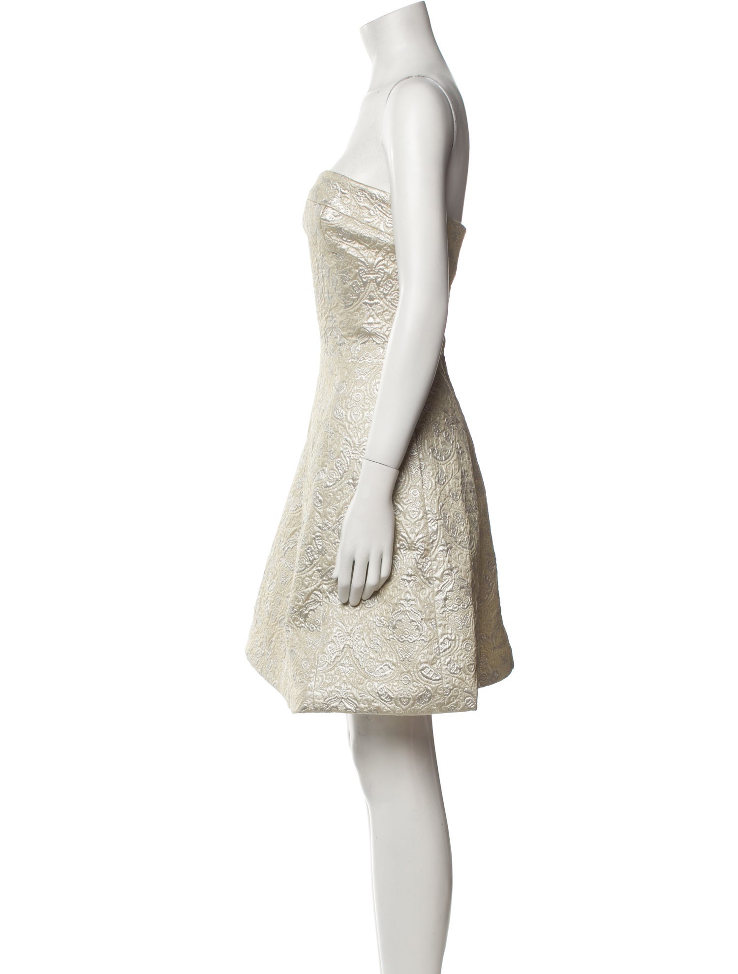 ML Monique Lhuillier Strapless Mini Dress