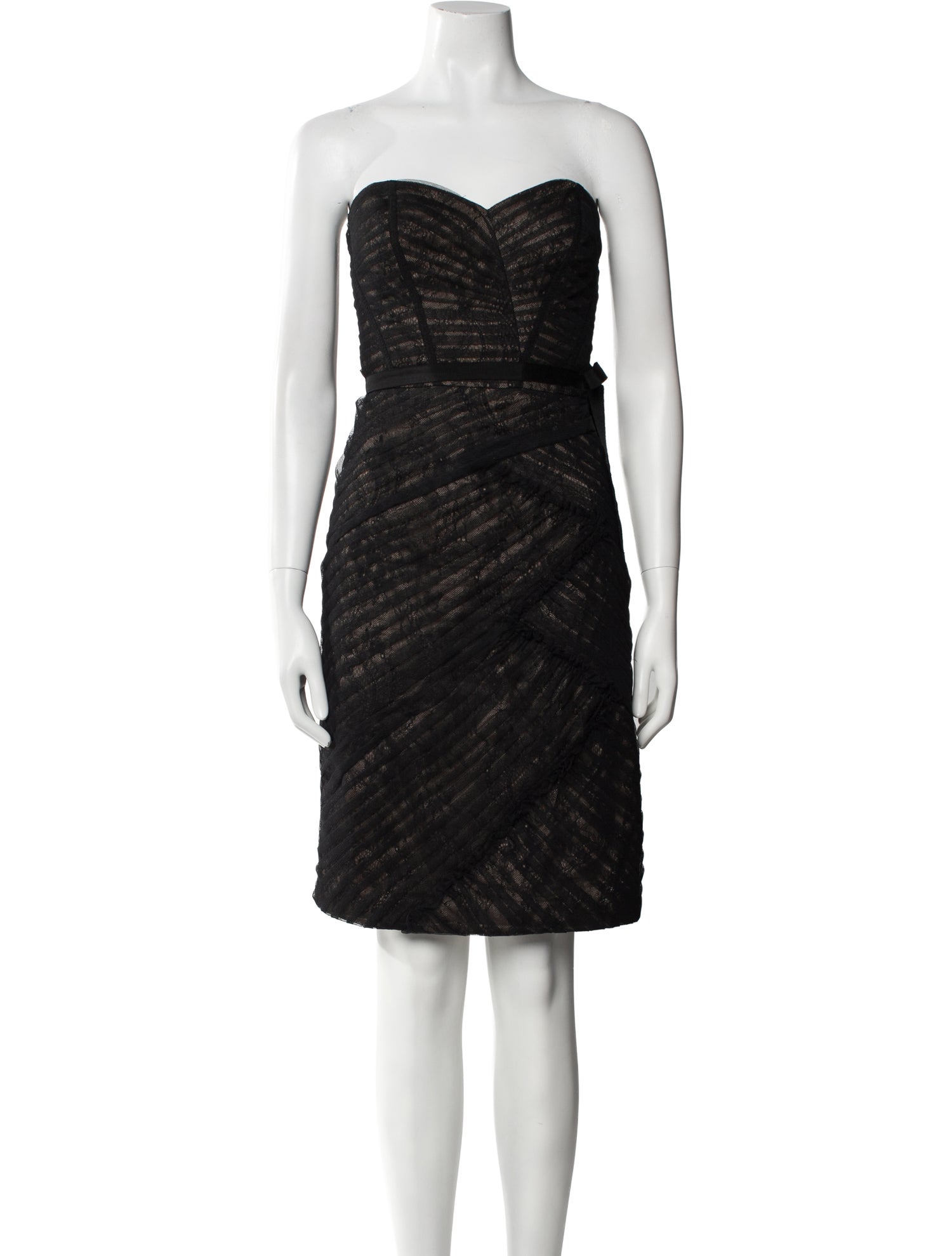 ML Monique Lhuillier Strapless Mini Dress