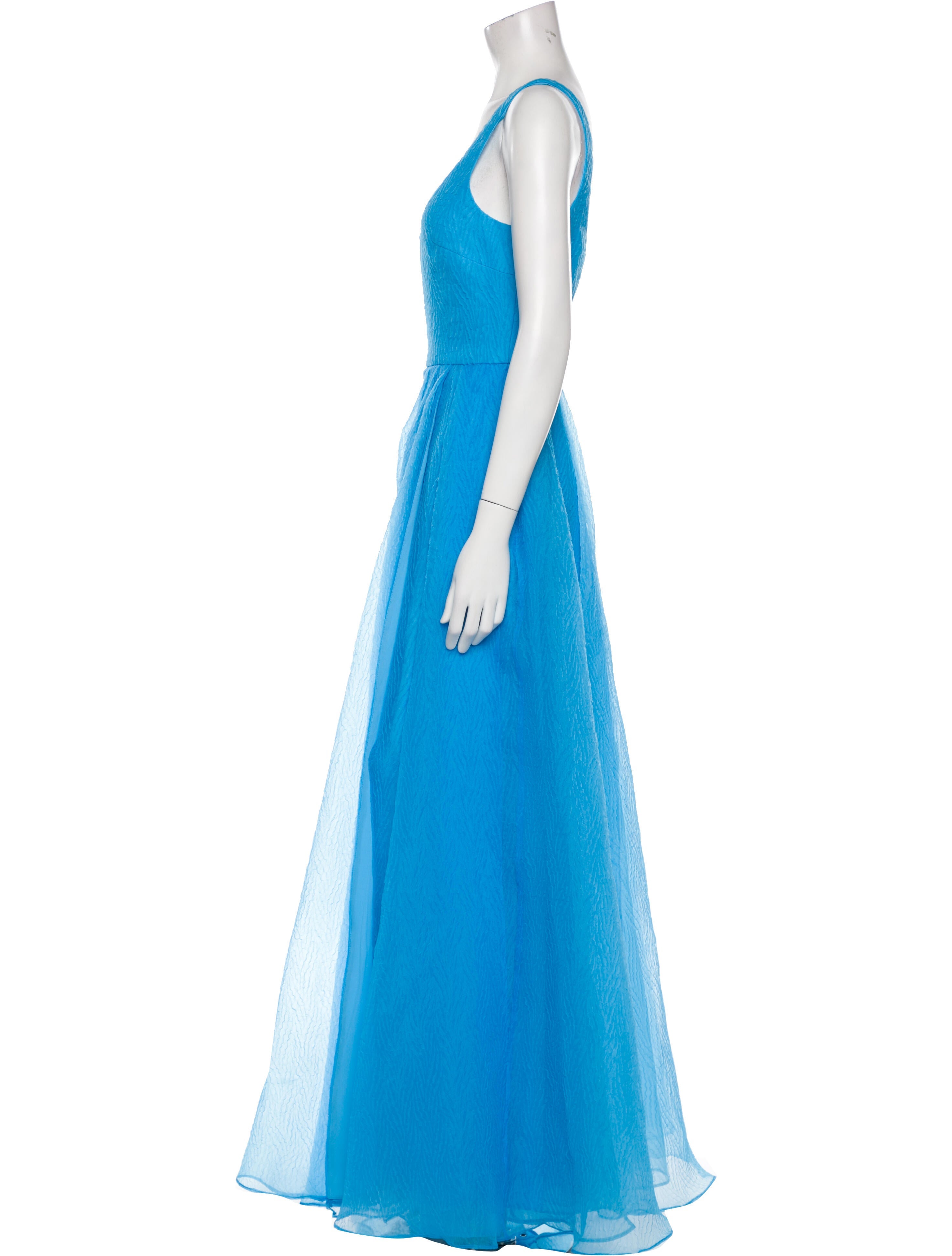 ML Monique Lhuillier Scoop Neck Long Dress w/ Tags