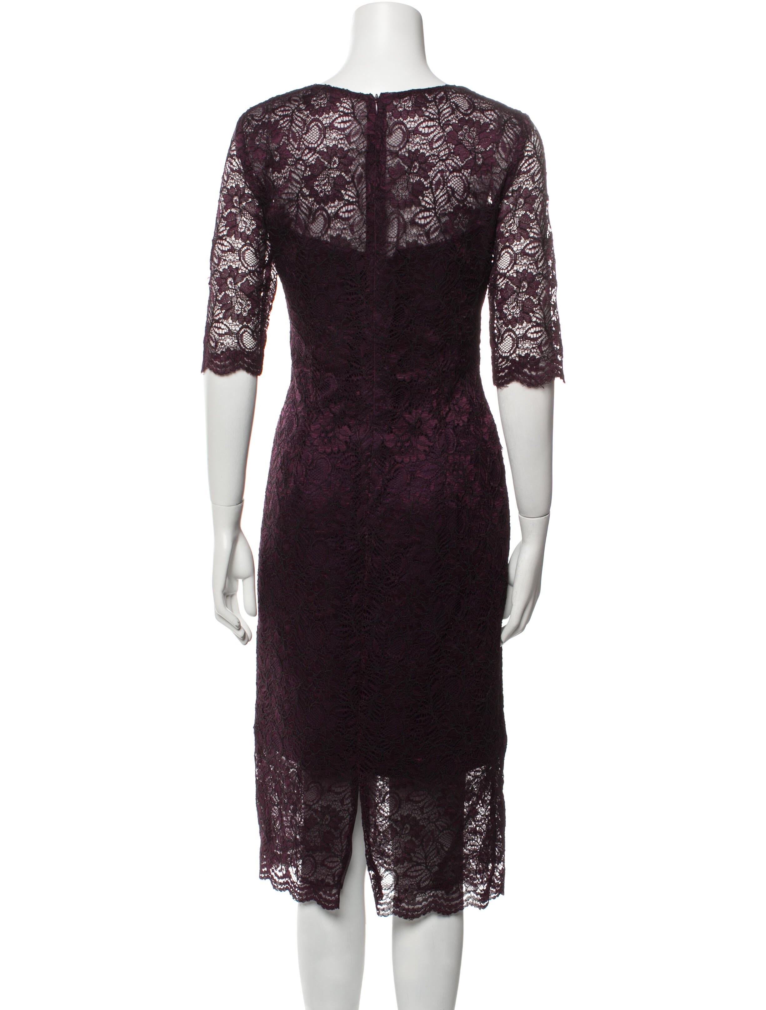 ML Monique Lhuillier Nylon Midi Length Dress