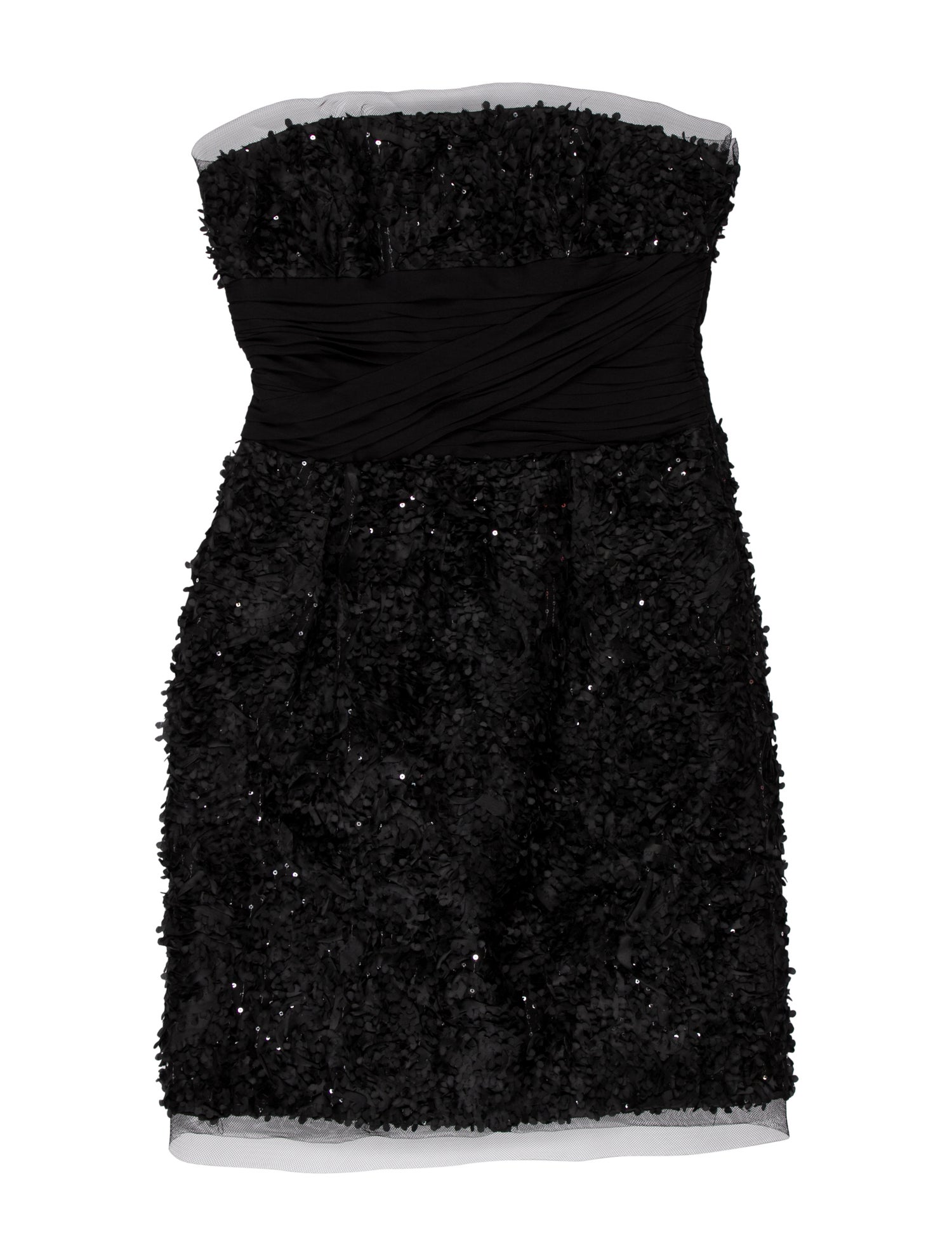 ML Monique Lhuillier Silk Mini Dress