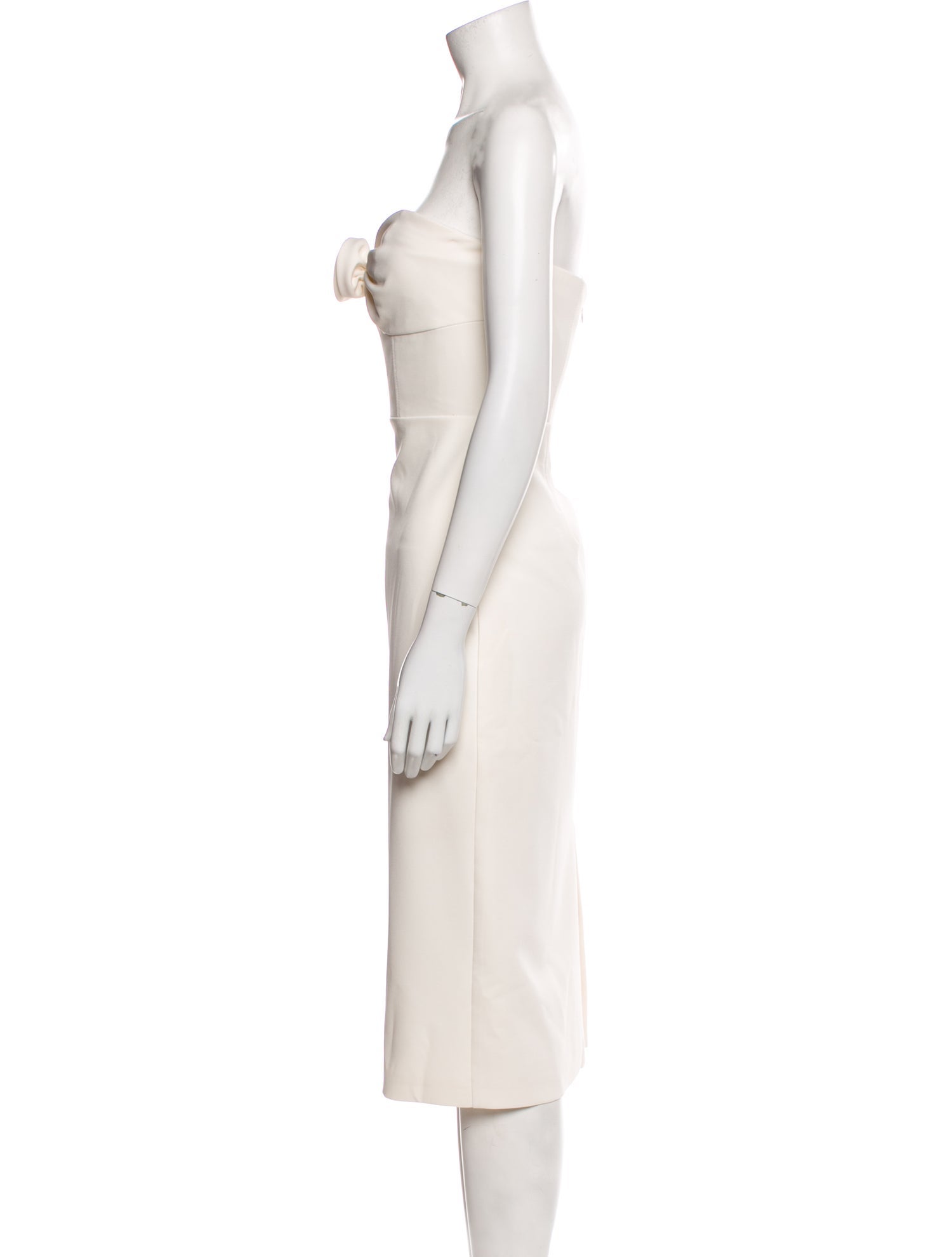 ML Monique Lhuillier Strapless Knee-Length Dress