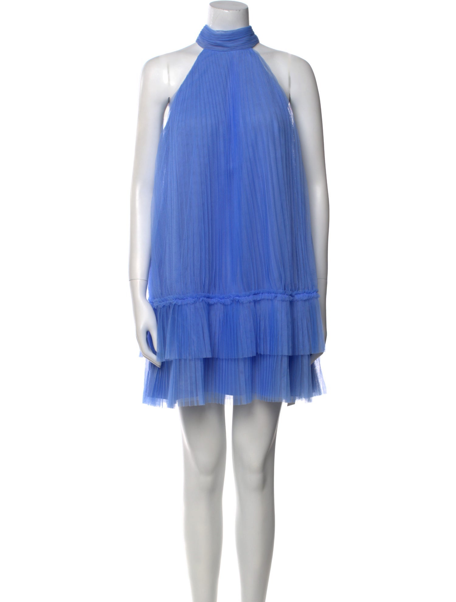 ML Monique Lhuillier Mock Neck Mini Dress