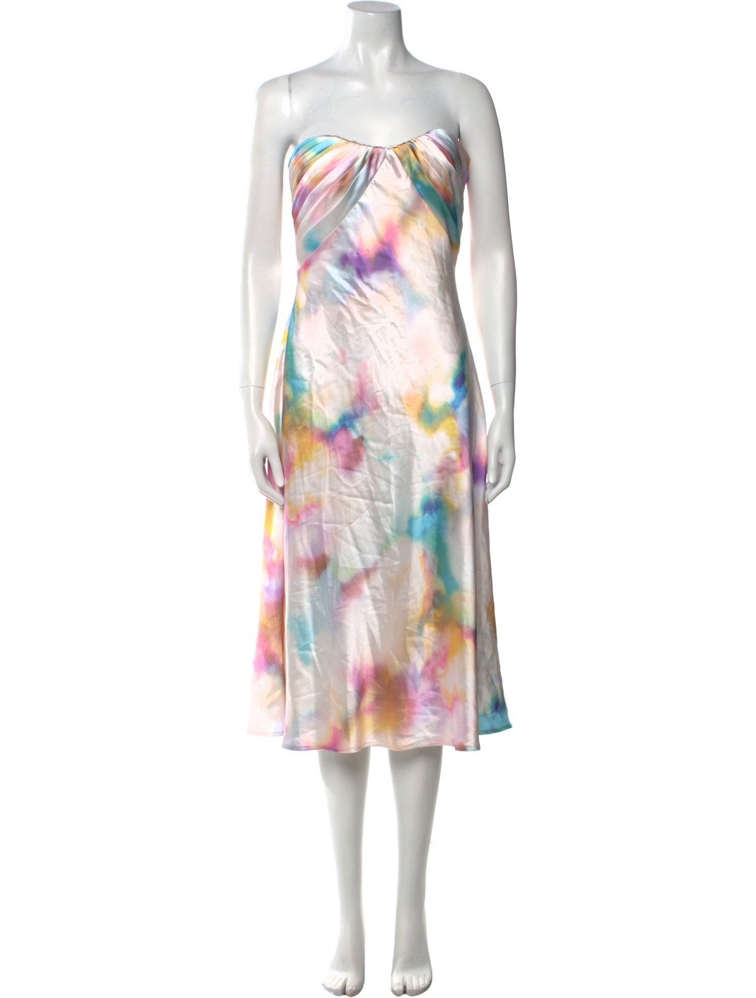 ML Monique Lhuillier Printed Knee-Length Dress