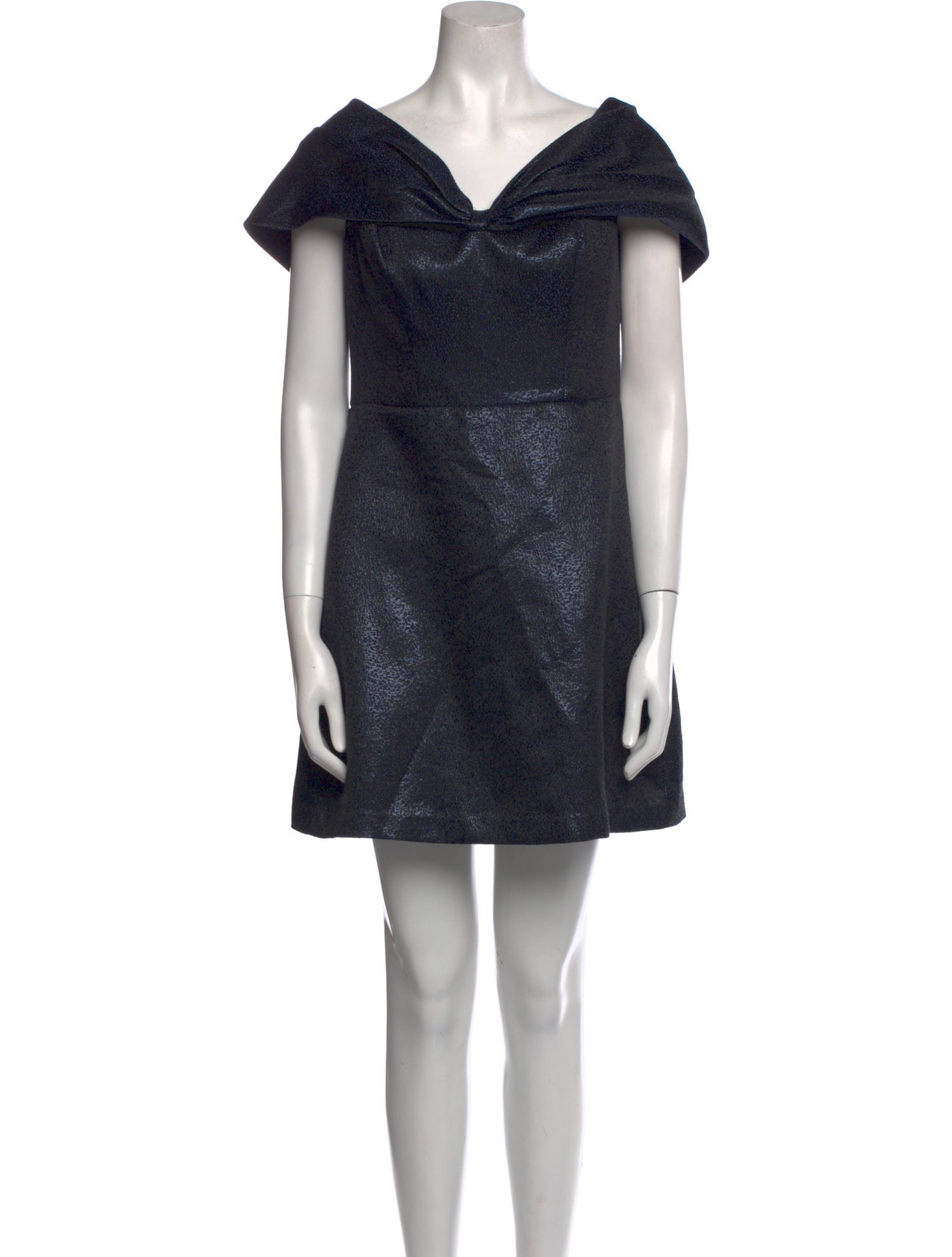 ML Monique Lhuillier Cowl Neck Mini Dress