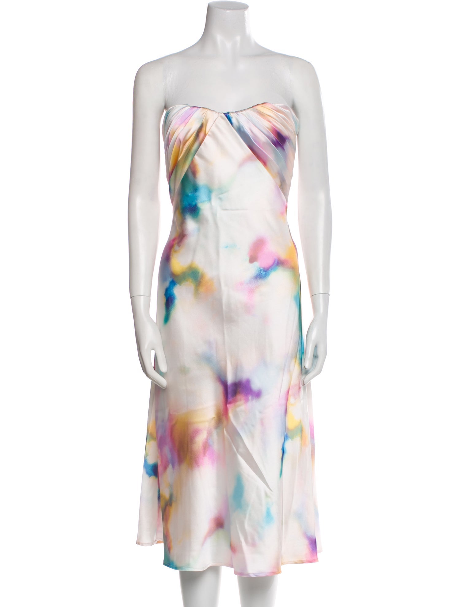 ML Monique Lhuillier Printed Knee-Length Dress