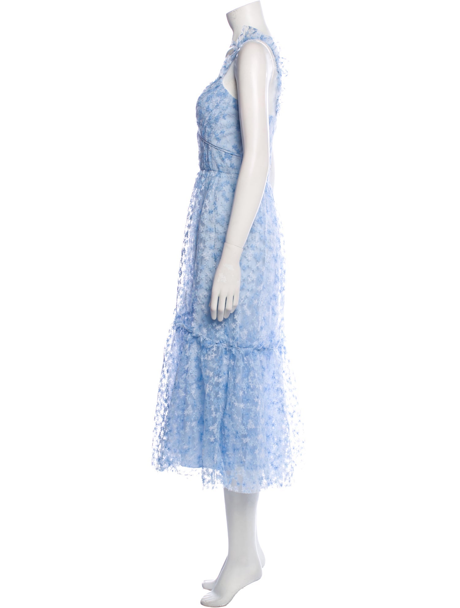 ML Monique Lhuillier Lace Pattern Long Dress w/ Tags