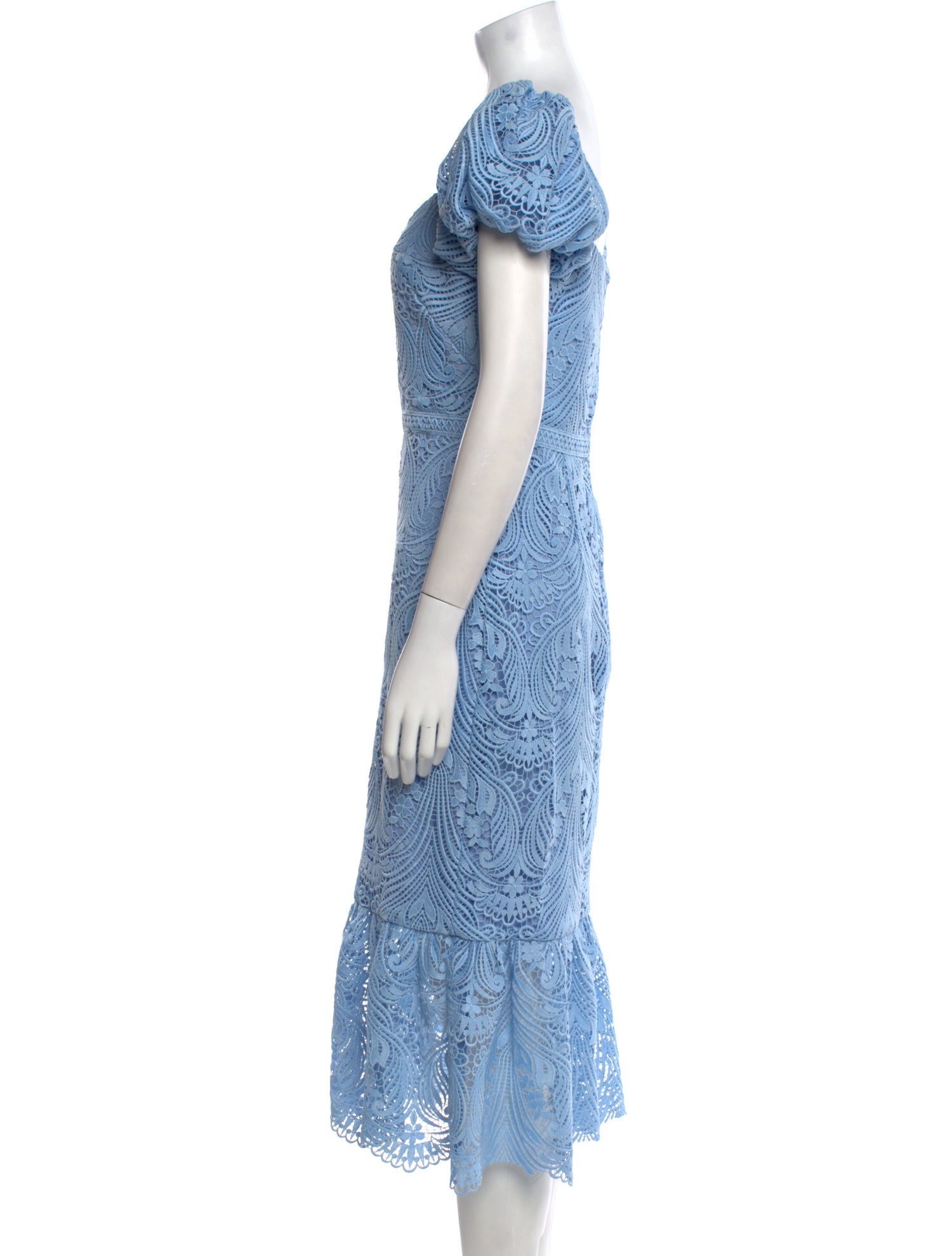 ML Monique Lhuillier Square Neckline Long Dress