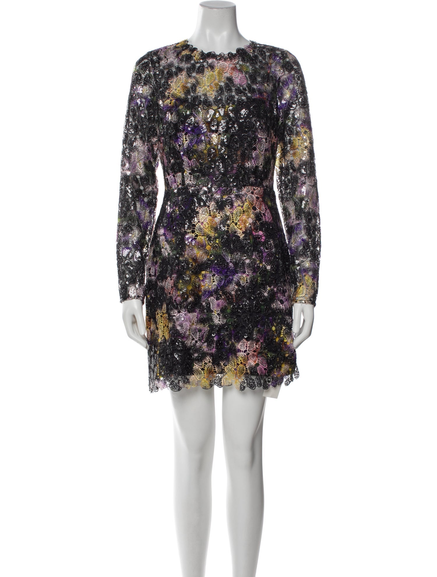 ML Monique Lhuillier Floral Print Mini Dress w/ Tags