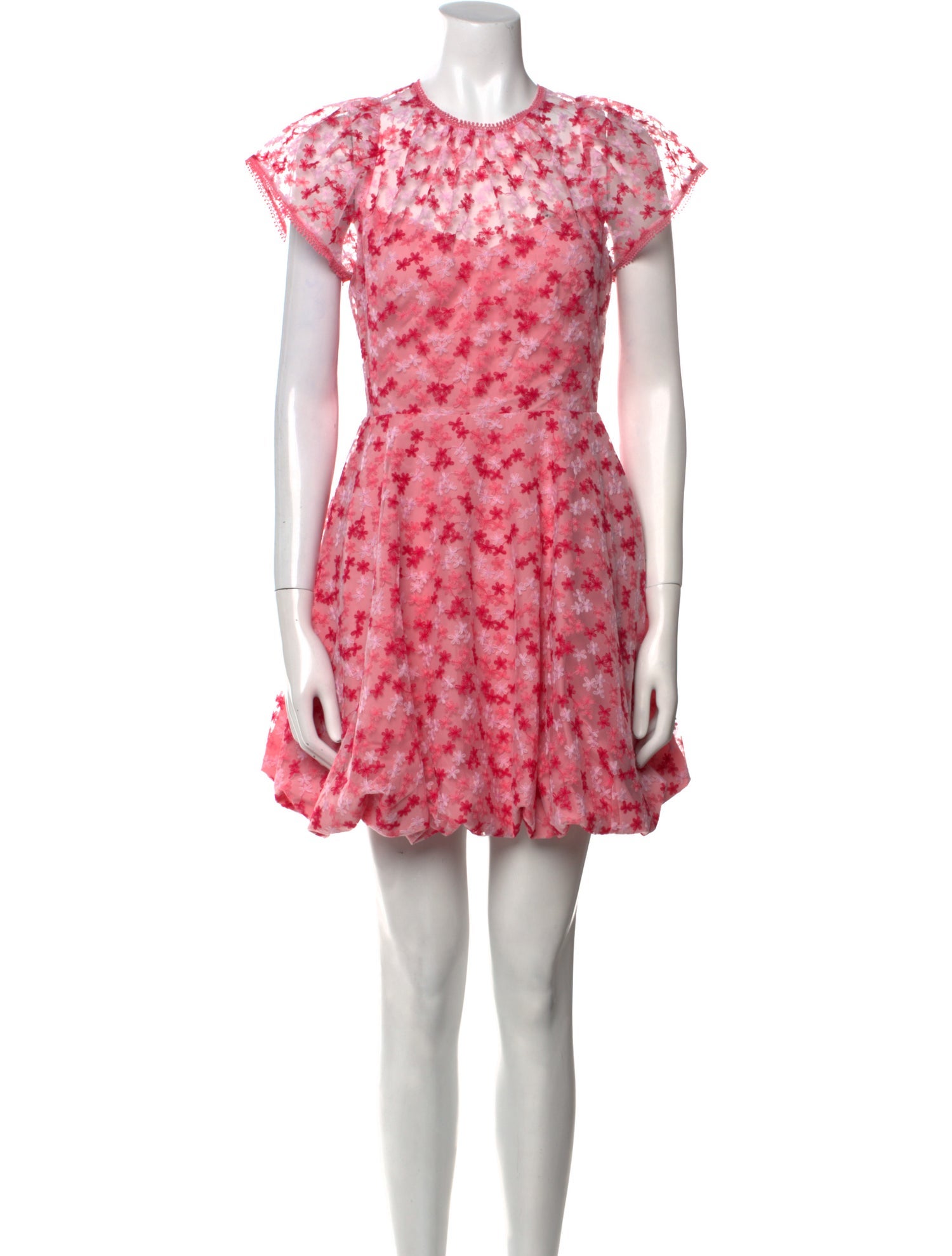 ML Monique Lhuillier Floral Print Mini Dress w/ Tags