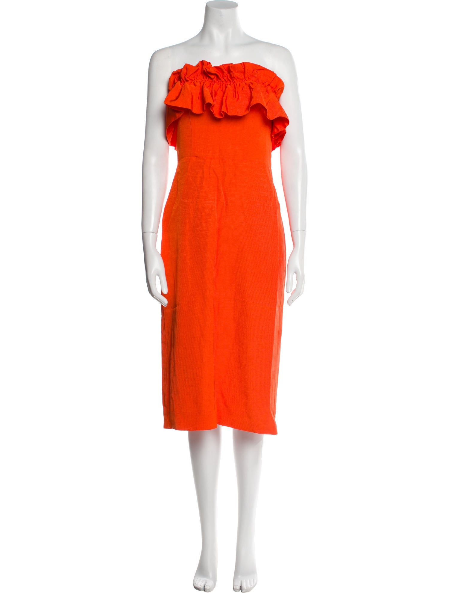 ML Monique Lhuillier Strapless Knee-Length Dress