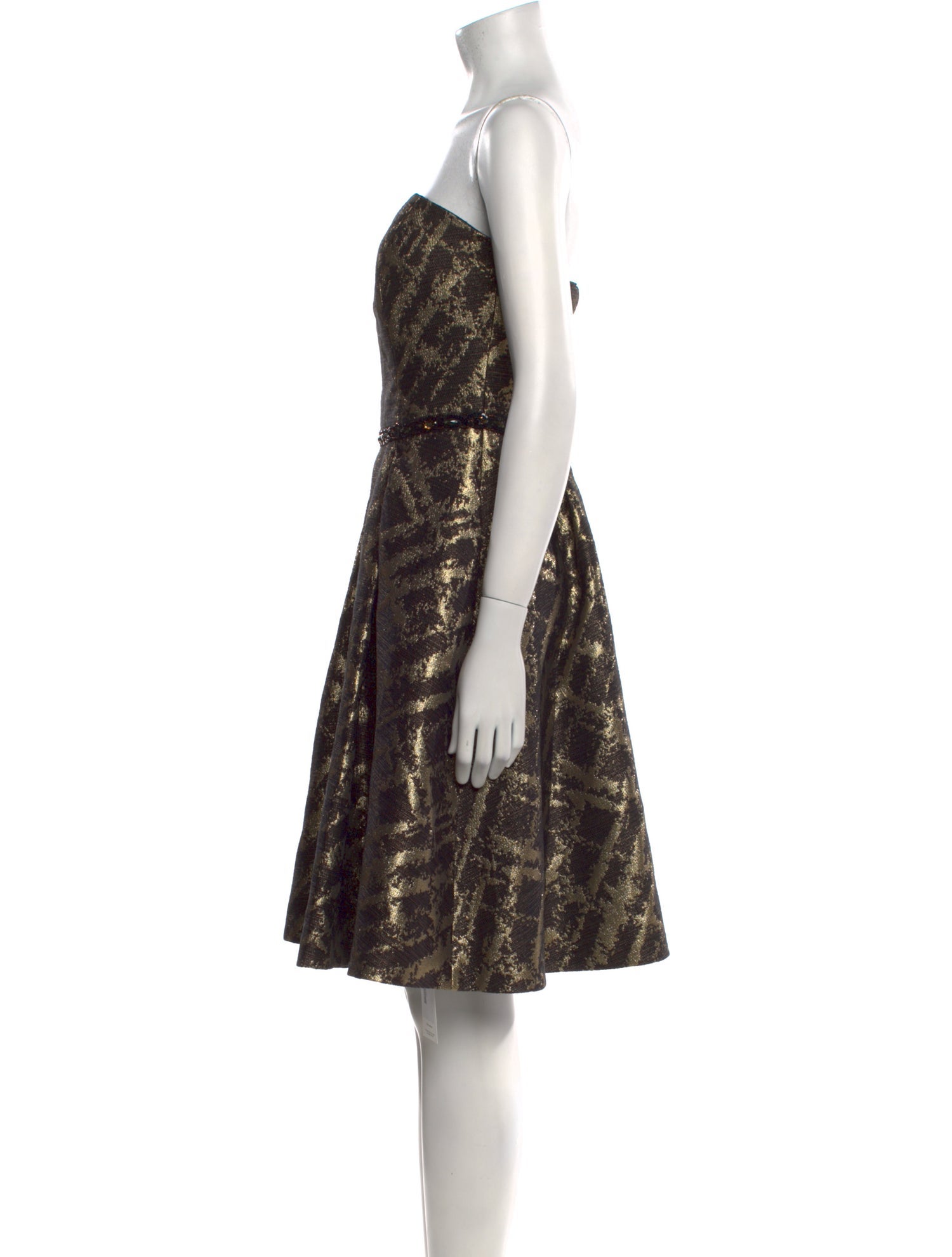 ML Monique Lhuillier Printed Mini Dress