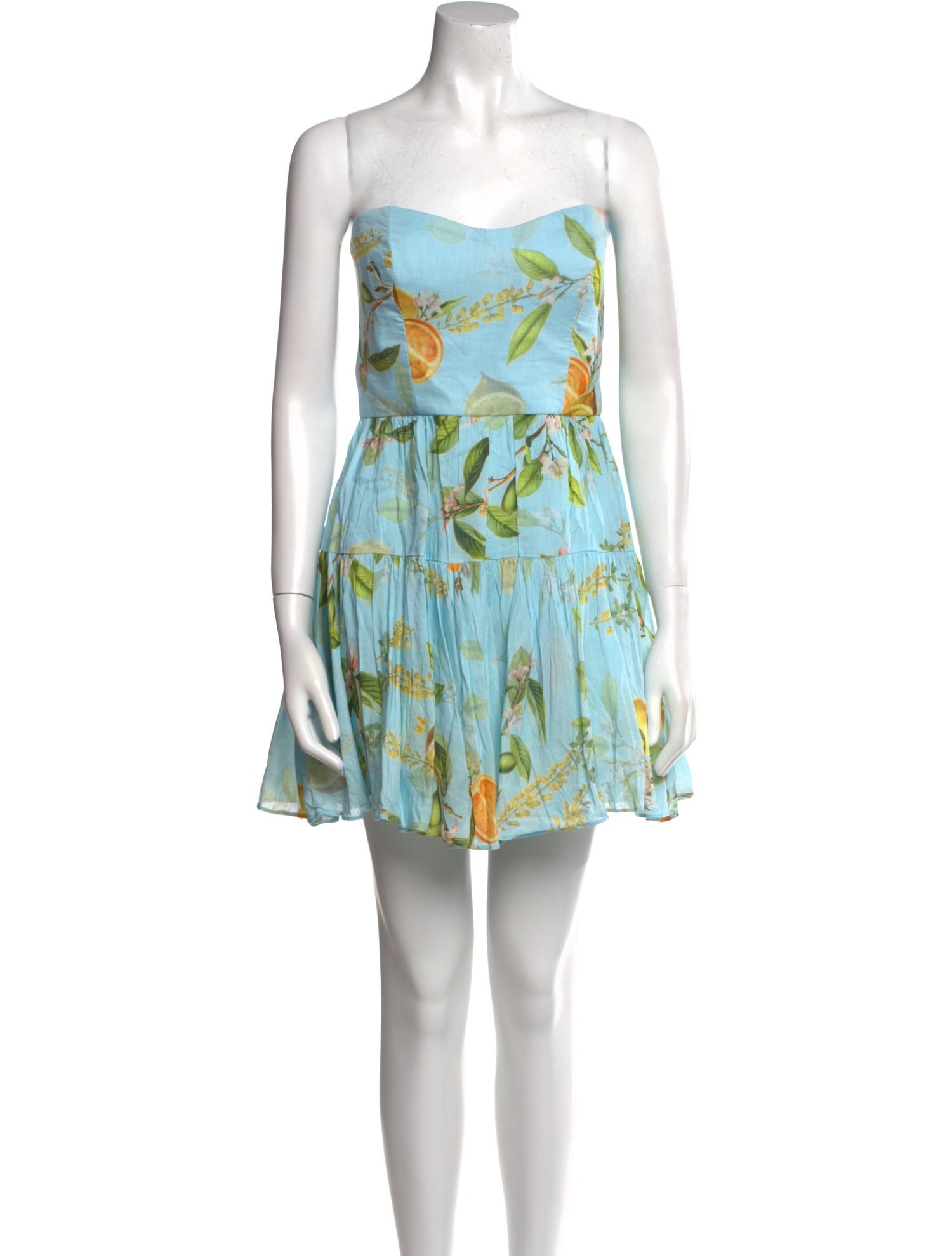 ML Monique Lhuillier Floral Print Mini Dress
