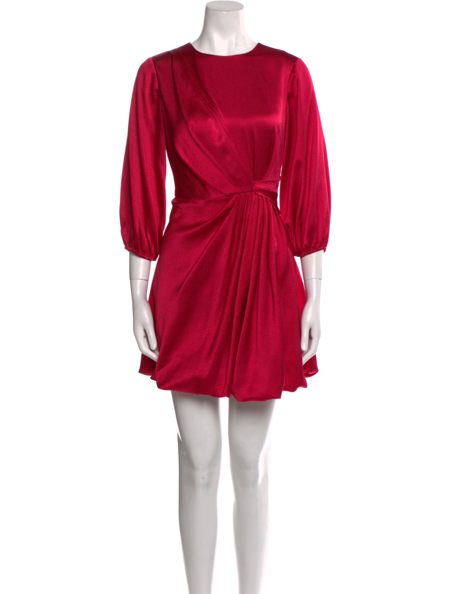 ML Monique Lhuillier Crew Neck Mini Dress
