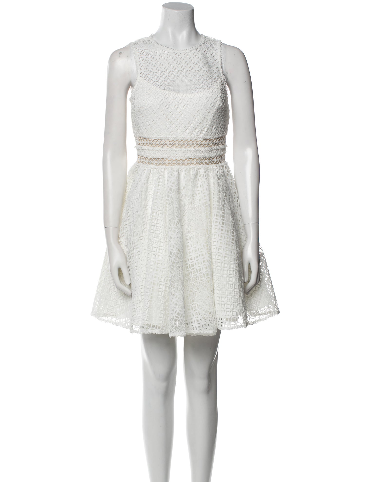 ML Monique Lhuillier Crew Neck Mini Dress w/ Tags