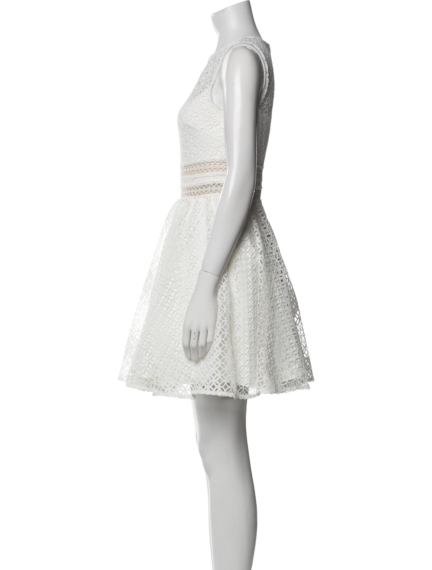 ML Monique Lhuillier Crew Neck Mini Dress w/ Tags