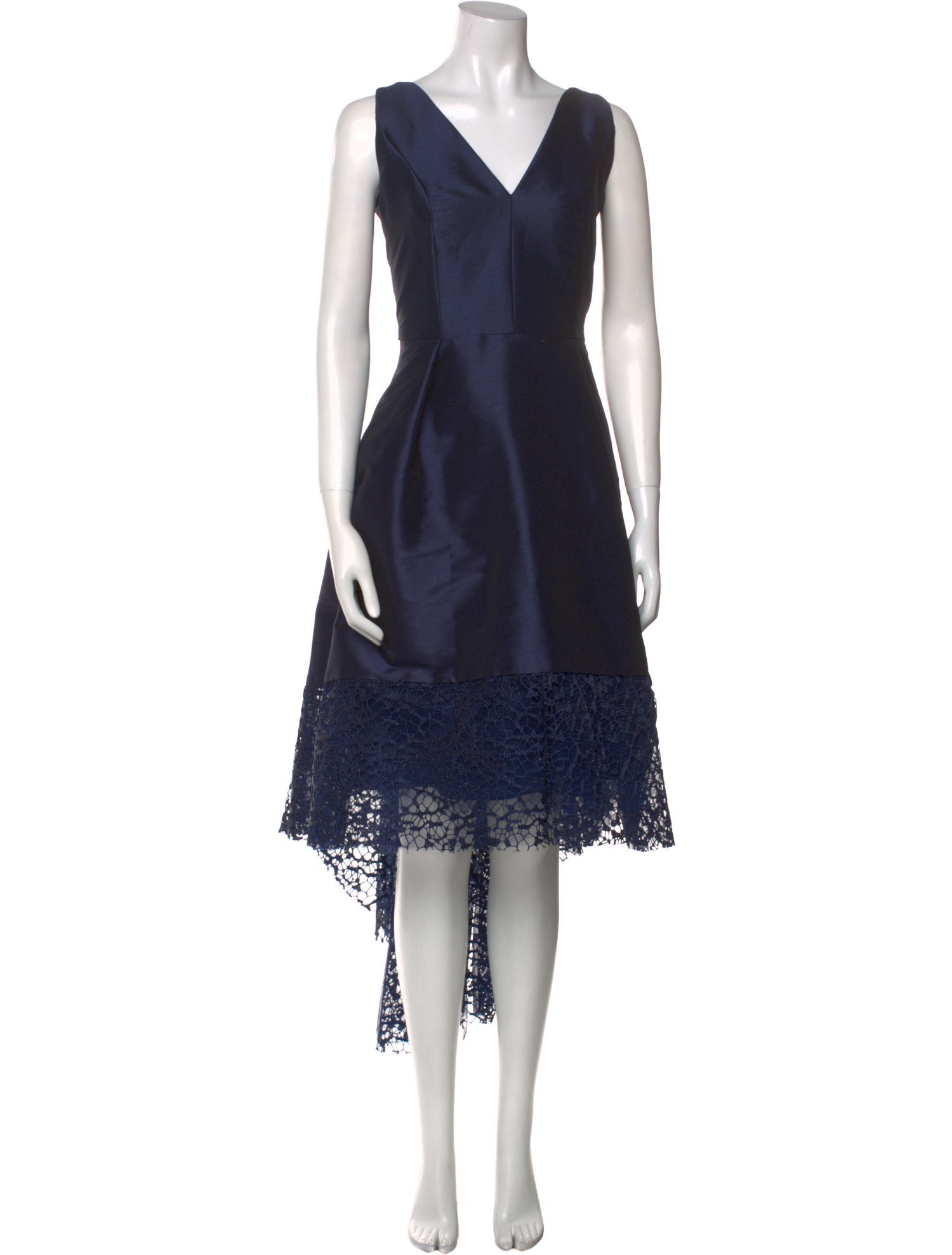 ML Monique Lhuillier V-Neck Mini Dress