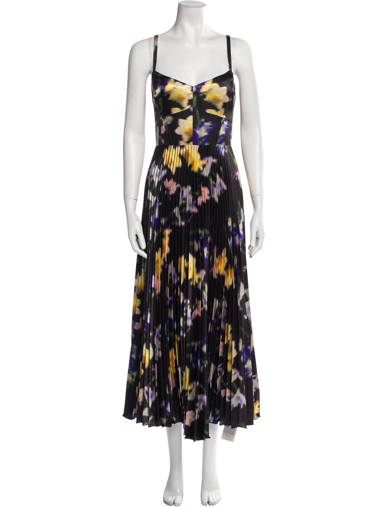 ML Monique Lhuillier Printed Long Dress