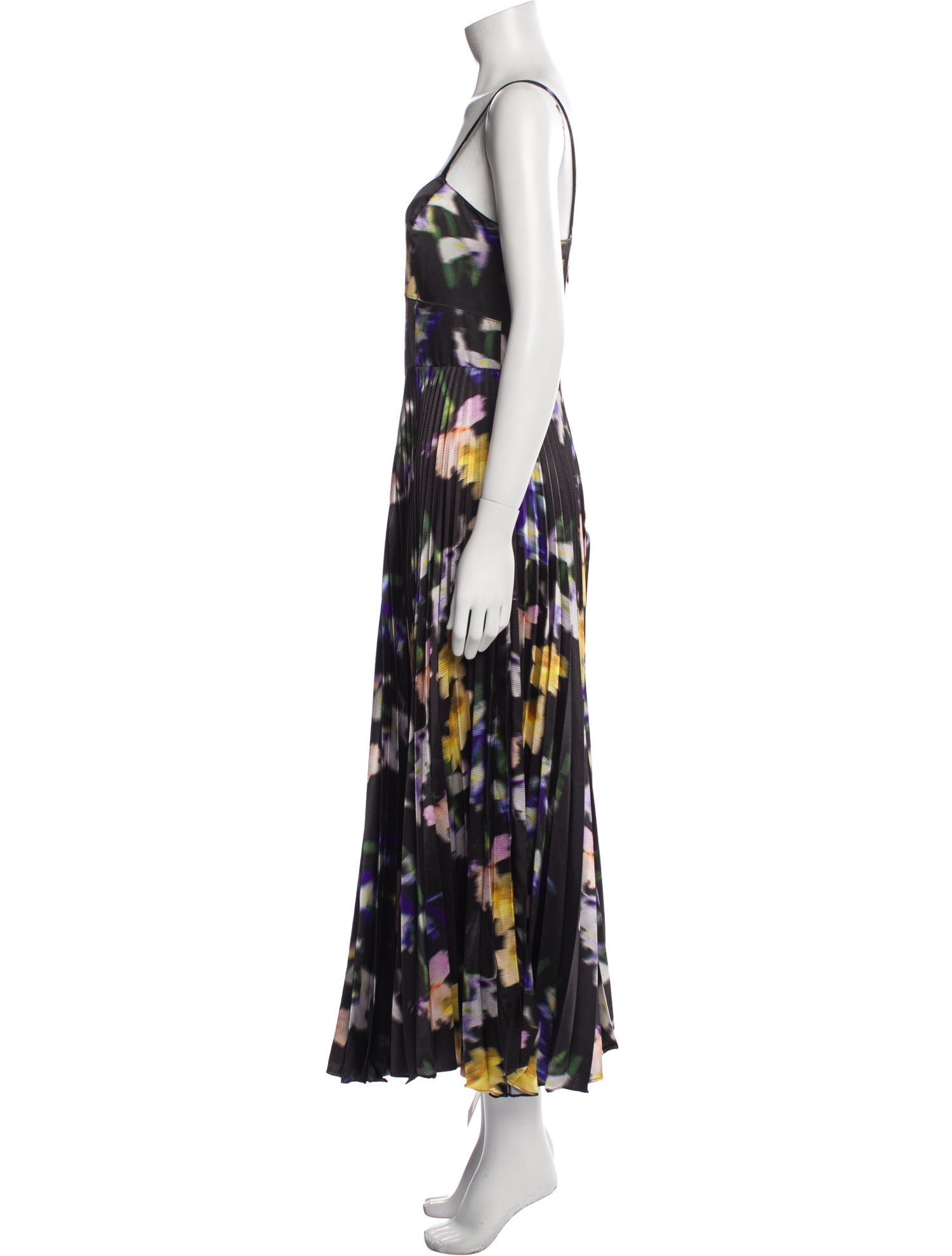 ML Monique Lhuillier Printed Long Dress