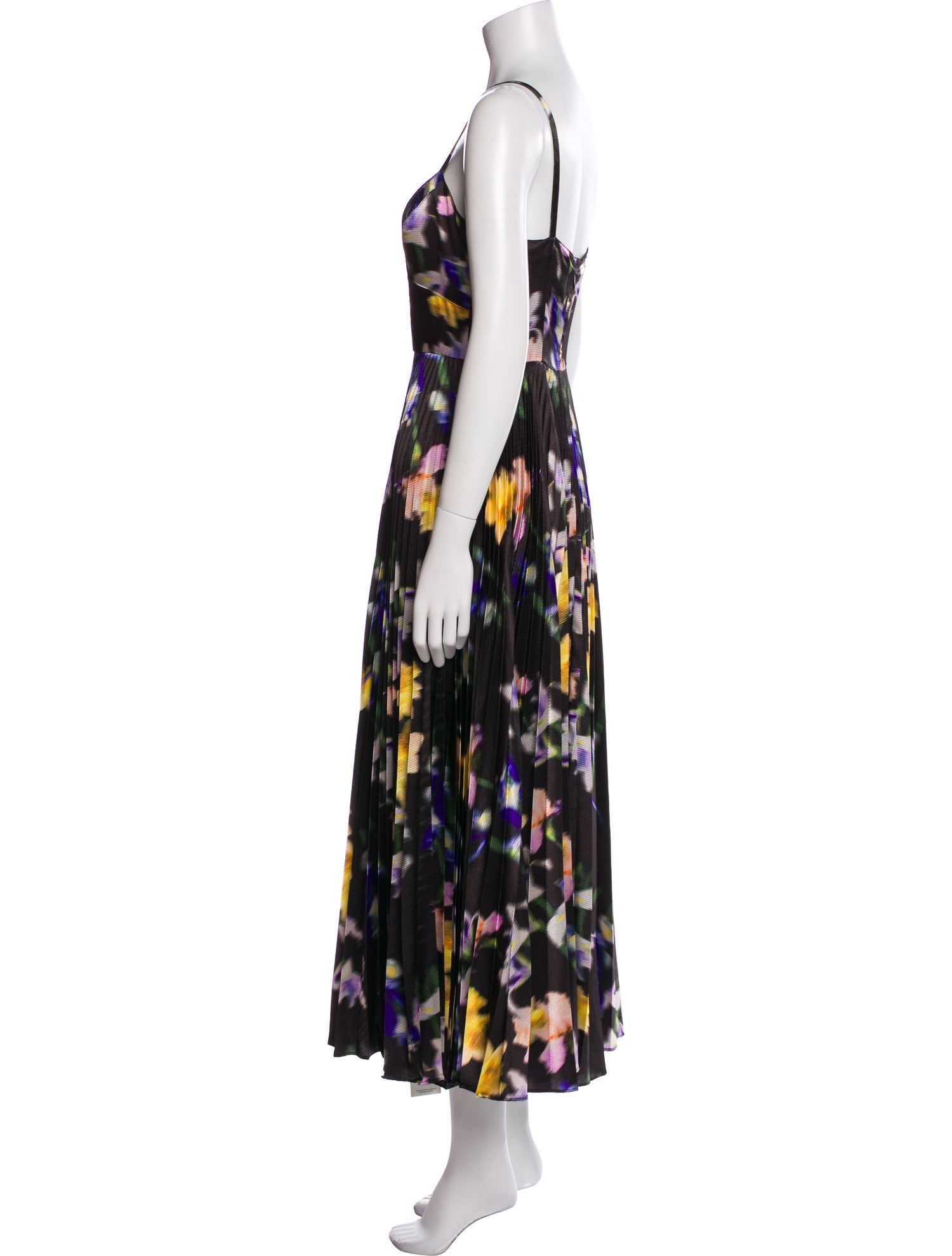 ML Monique Lhuillier Printed Long Dress