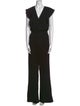 ML Monique Lhuillier V-Neck Jumpsuit
