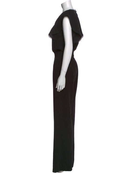 ML Monique Lhuillier V-Neck Jumpsuit