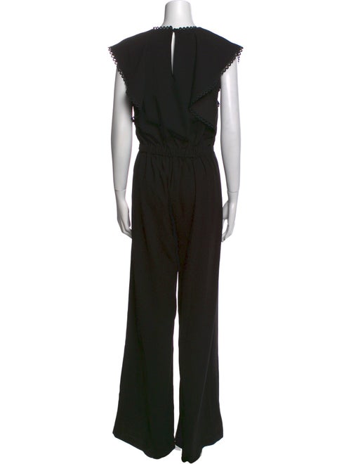ML Monique Lhuillier V-Neck Jumpsuit