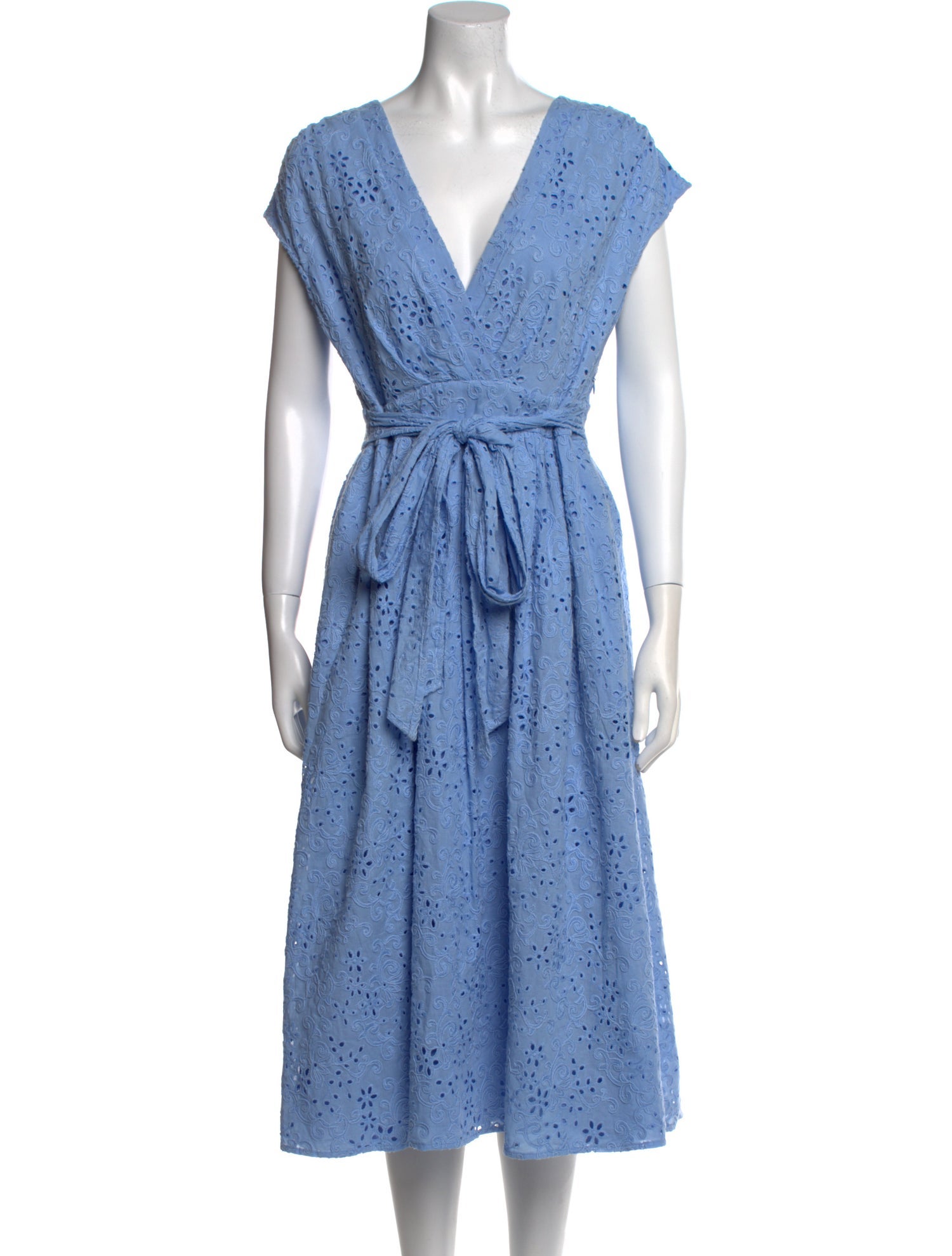 ML Monique Lhuillier Polka Dot Print Midi Length Dress w/ Tags