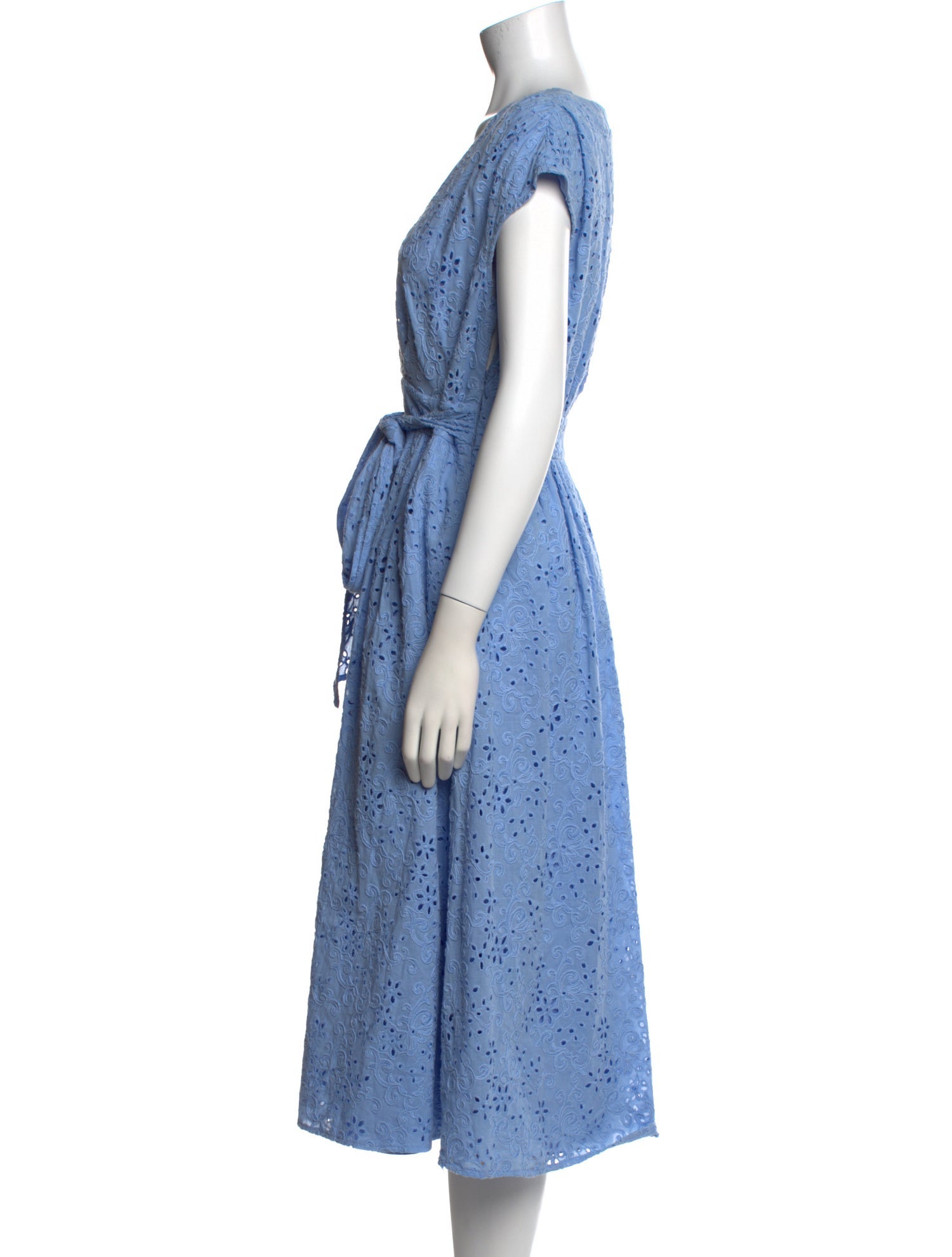 ML Monique Lhuillier Polka Dot Print Midi Length Dress w/ Tags