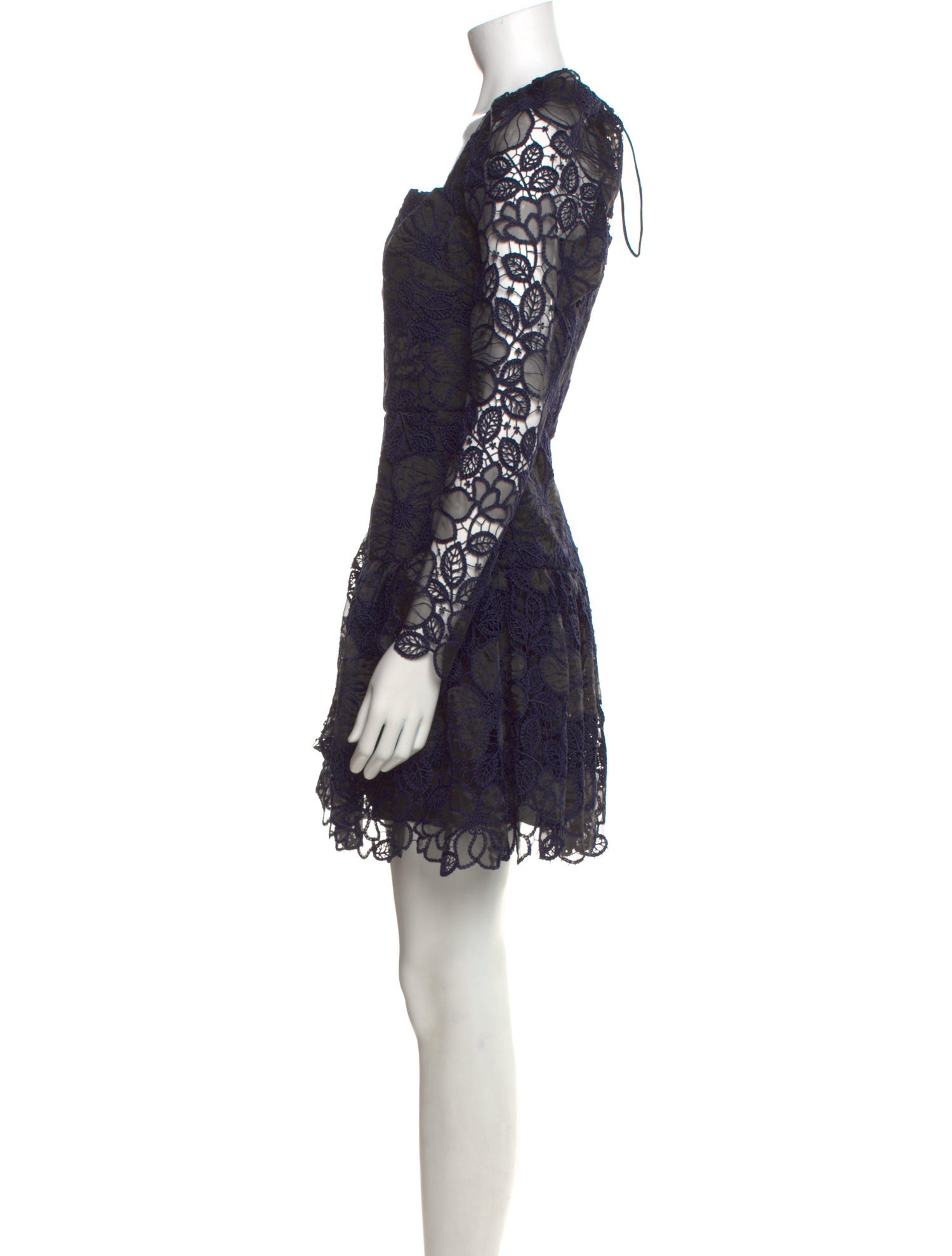 ML Monique Lhuillier Lace Pattern Mini Dress w/ Tags