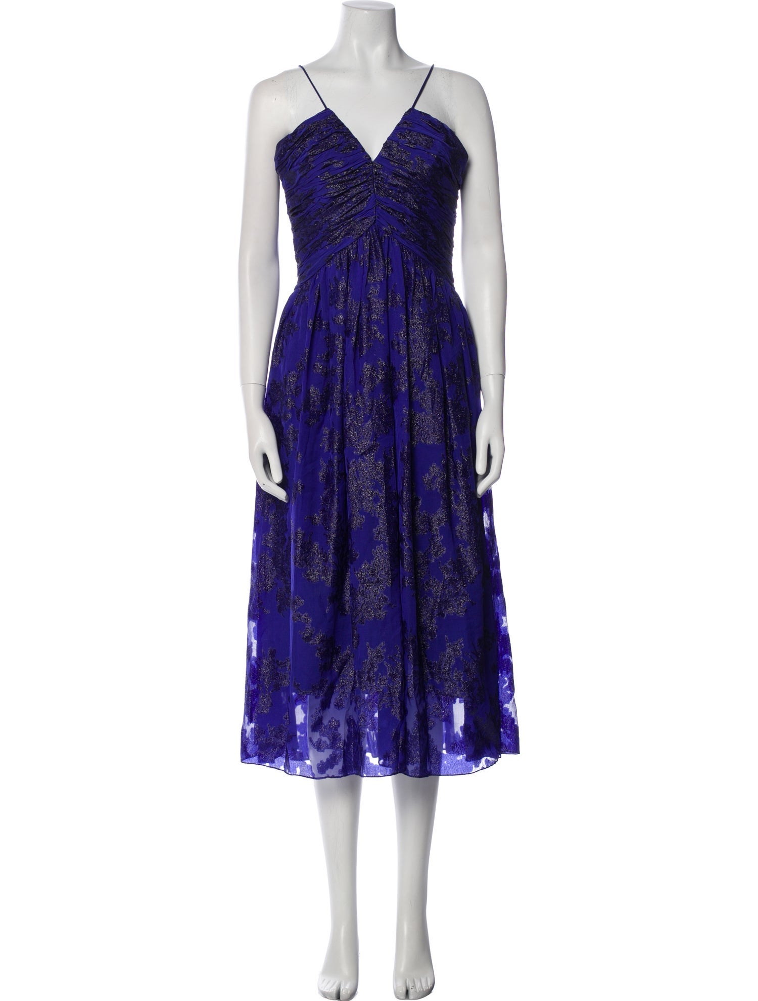 ML Monique Lhuillier Silk Long Dress