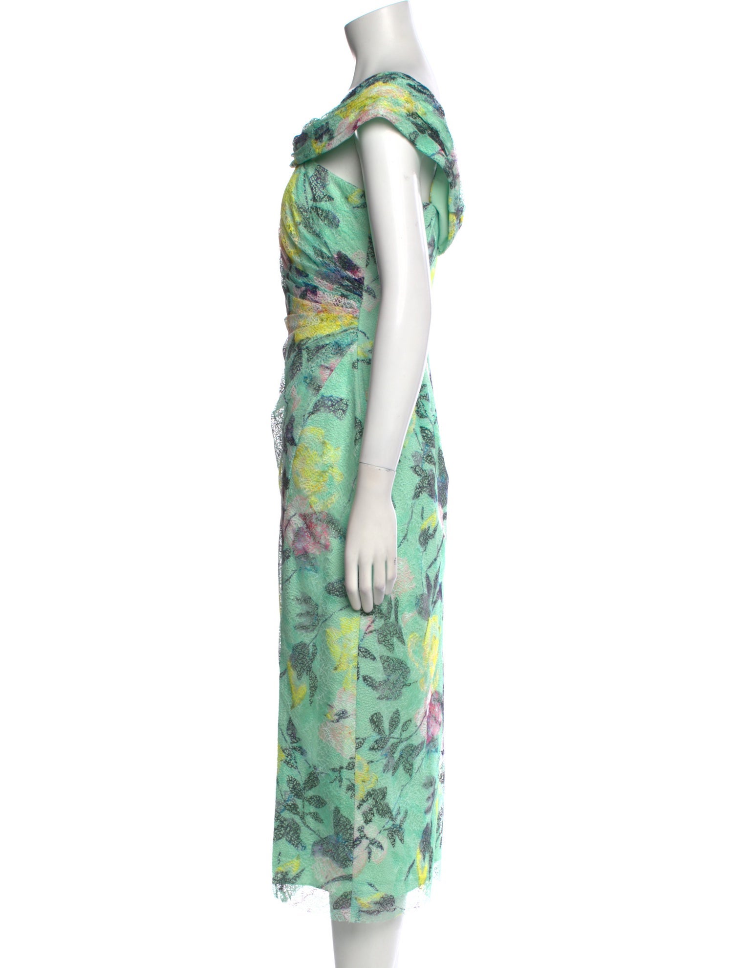 ML Monique Lhuillier Printed Knee-Length Dress