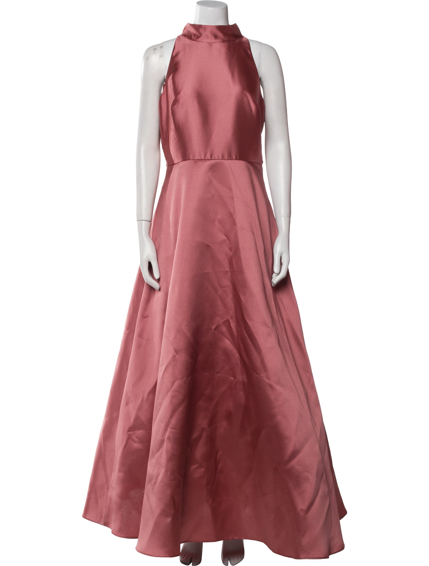 ML Monique Lhuillier Mock Neck Long Dress