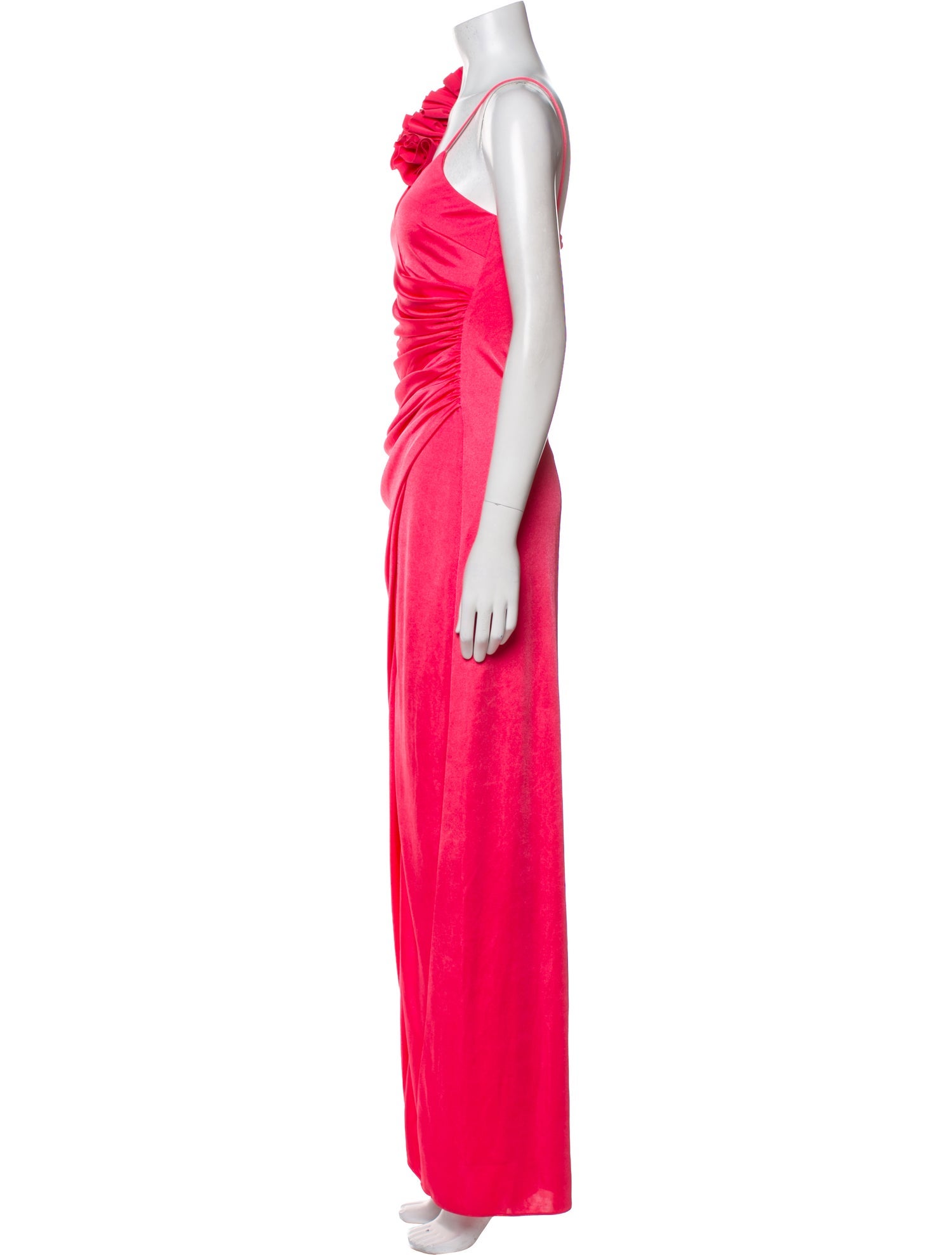 ML Monique Lhuillier V-Neck Long Dress