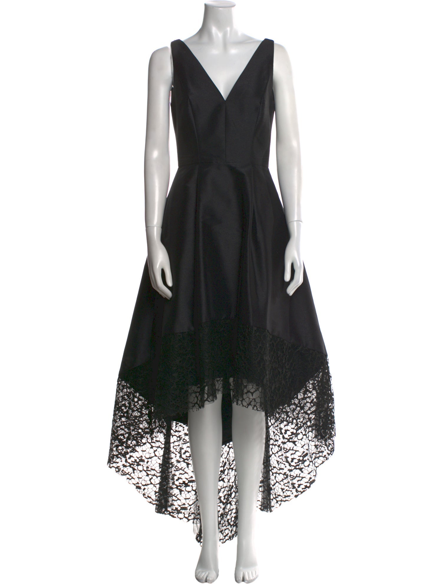 ML Monique Lhuillier V-Neck Long Dress